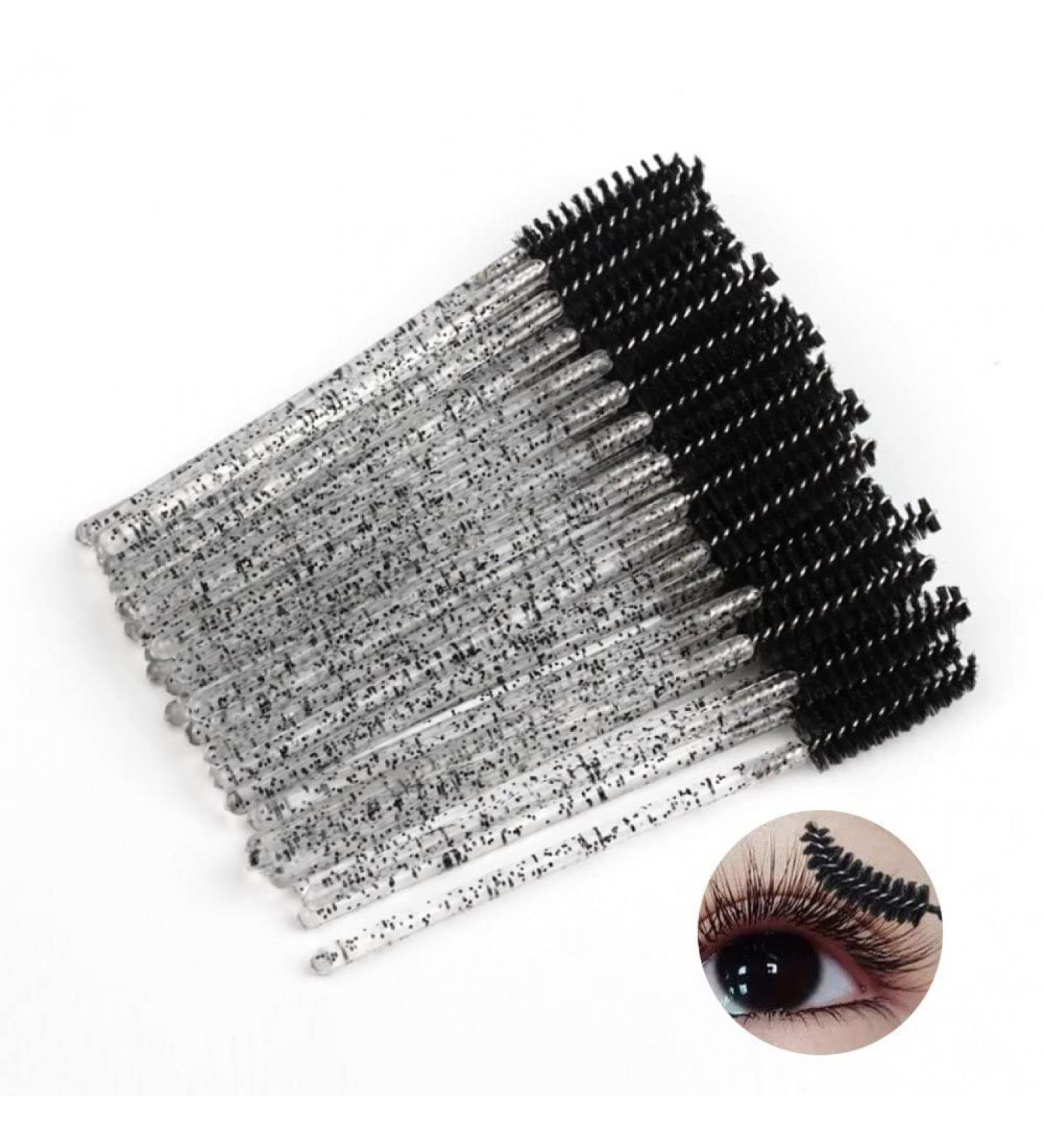 Brosses De Cils Jetables 50pcs Mascara Baguette Les Extensions des Sourcils pour Les Yeux Brosse Applicateur De Maquillage De Maquillage Cosm tique Outil Noir