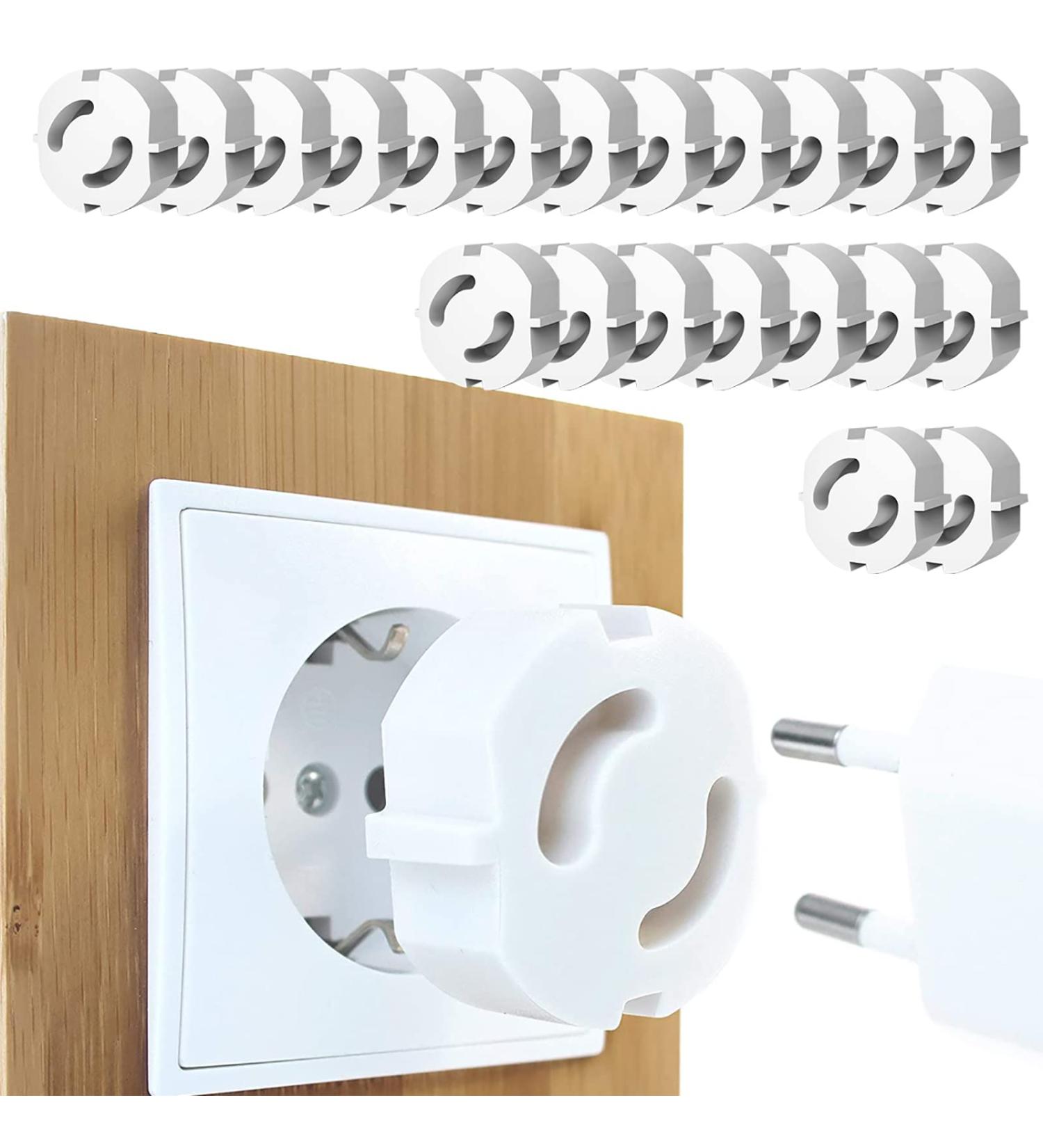 Child Locking Sockets - 24x Socket Protection & Safety for Babies | Secure Socket Strips with Rotary Mechanics - Buy Online on GoSupps.com