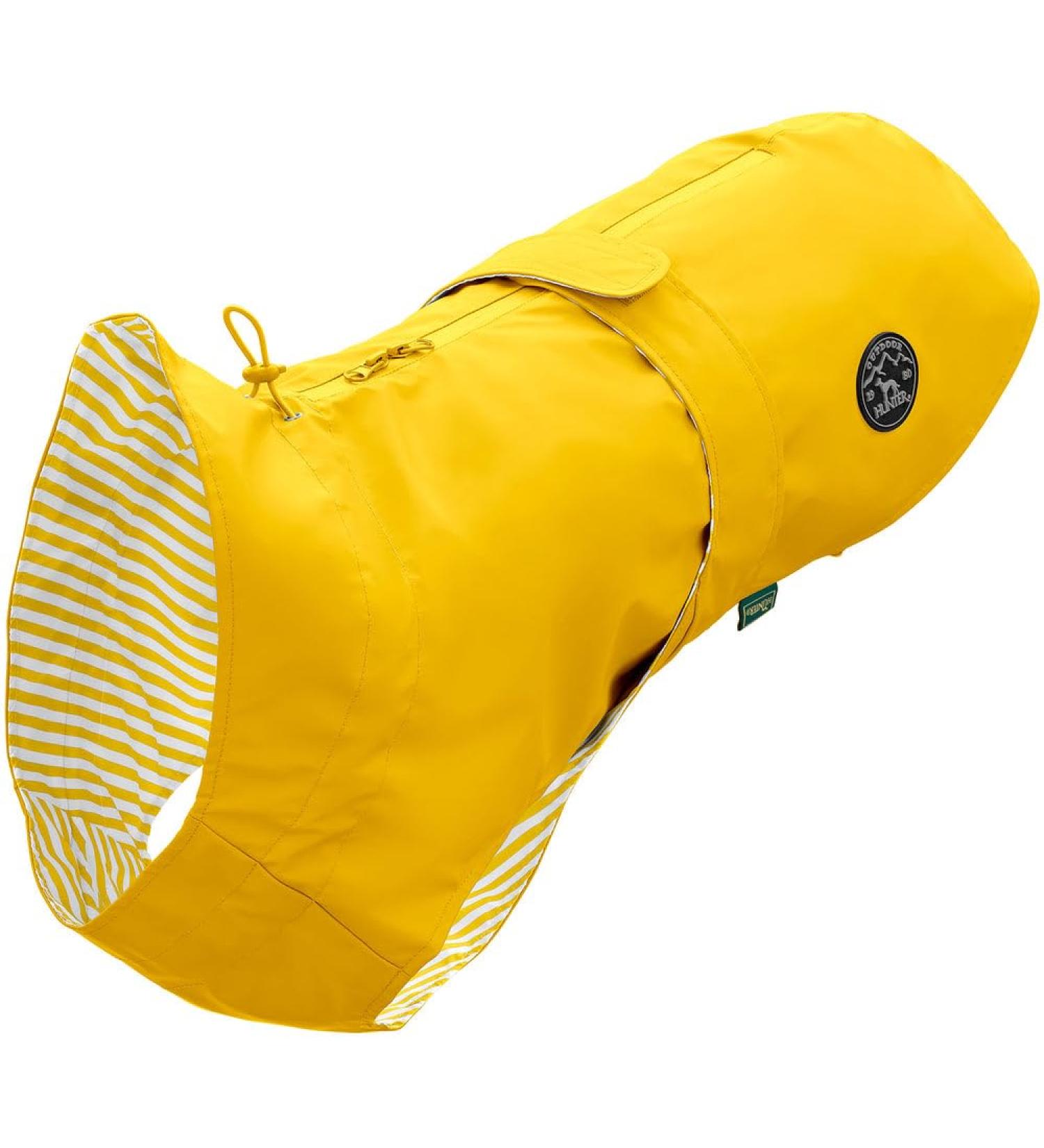 HUNTER Dog Raincoat Milford - Yellow 45 | Waterproof with Harness & Collar Opening for Ultimate Comfort - Buy Online on GoSupps.com