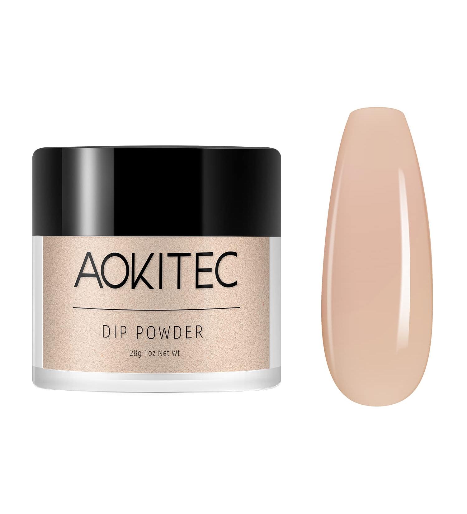 Aokitec 28g Dip Powder Nude French Nail Art Collection - Odor-Free & Long-Lasting Salon Quality DIY Manicure Kit - Buy Online on GoSupps.com