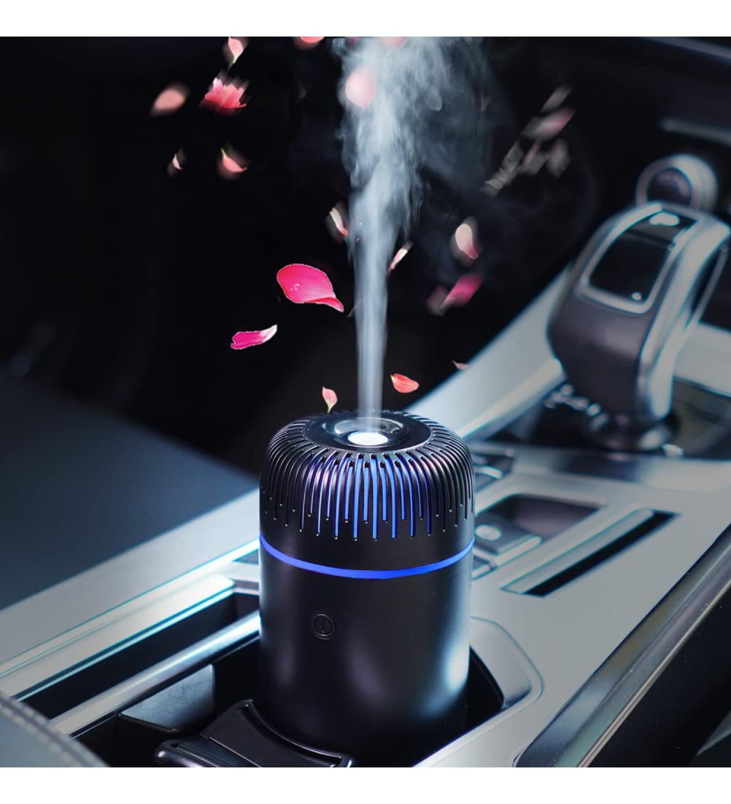Portable Black Car Diffuser Humidifier | USB Aromatherapy Essential Oil Diffuser | Cool Mist for Home Office Bedroom - Buy Online on GoSupps.com
