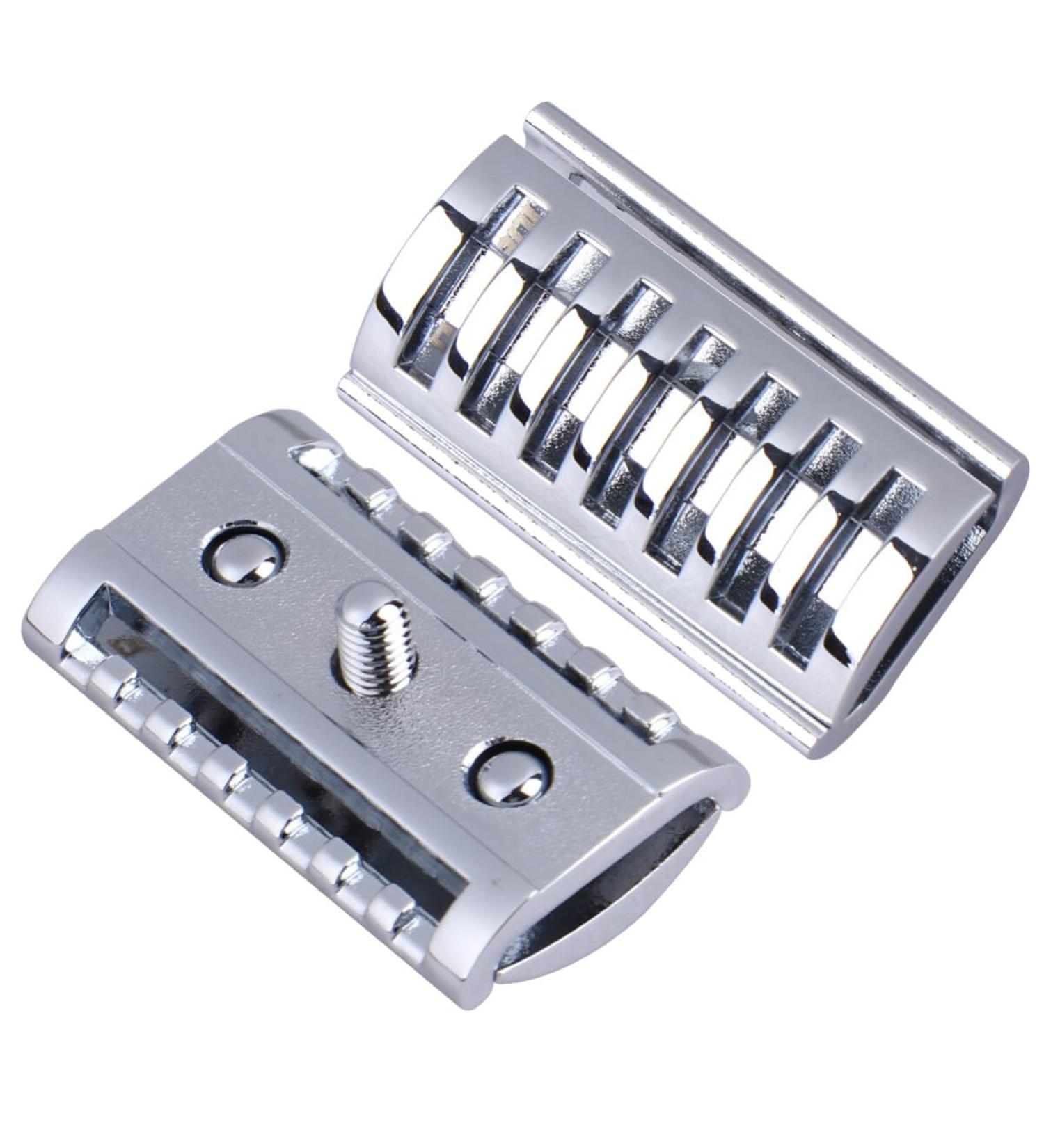 Healeved clothing razor 4 pieces Shave wooden razor Razor accessories Accessories for hand razor replacement head for handwell universal shaving heads straight blade solid wood universal- 4.5x2.5x1cmx2pcs silverx2stk