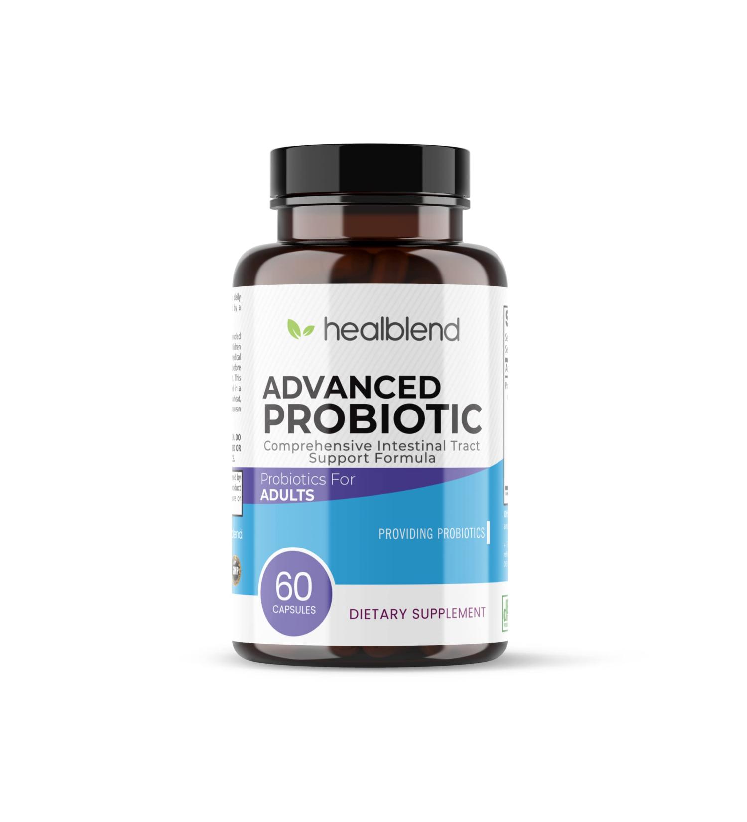 Probiotics for Digestive Health 11.5 Billion CFU per Serving: DE111 Lactobacillus Bifidobacterium Acidophilus Probiotic Supplement Bloating Gas and Constipation Relief 60 Capsules - Buy Online on GoSupps.com