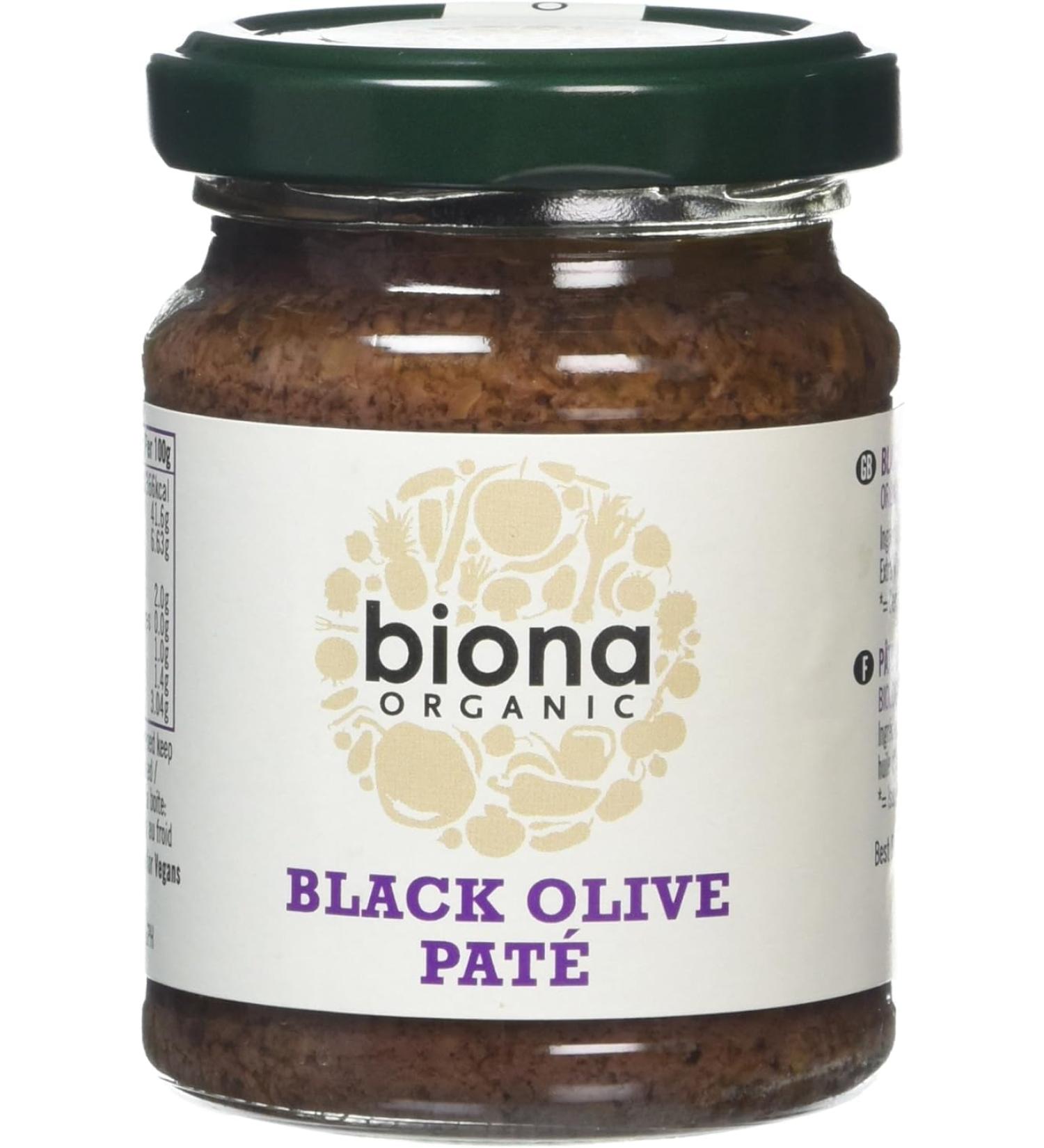Biona Organic Black Olive Pate 120 g - Buy Online on GoSupps.com