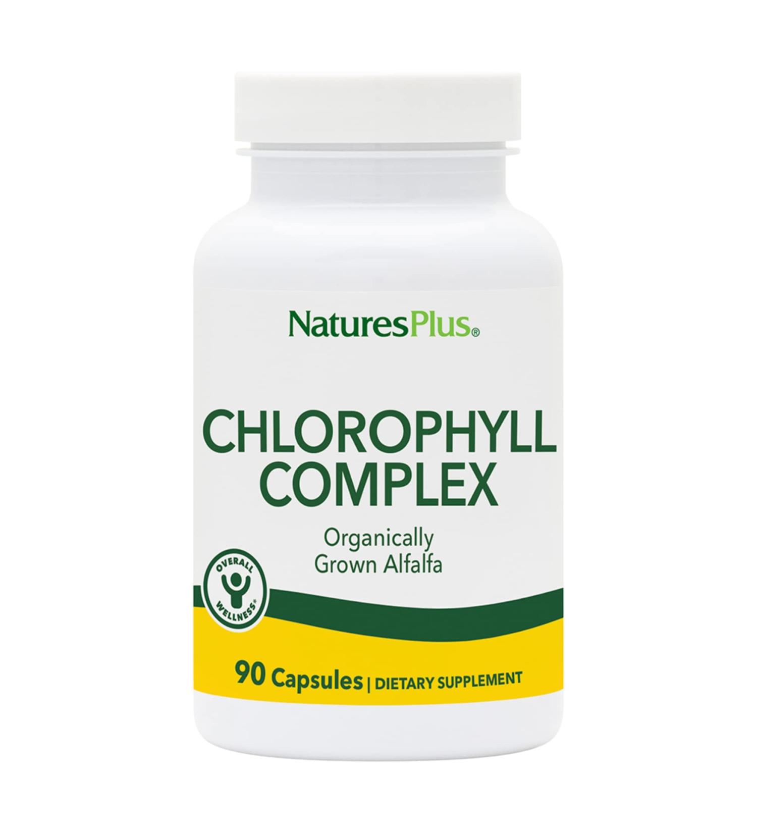 NaturesPlus Chlorophyll Complex Capsules | 600mg Organic Alfalfa | Superfood & Antioxidant Supplement | Immune Support & Energy Boost | Gluten-Free | 90 Count - Buy Online on GoSupps.com