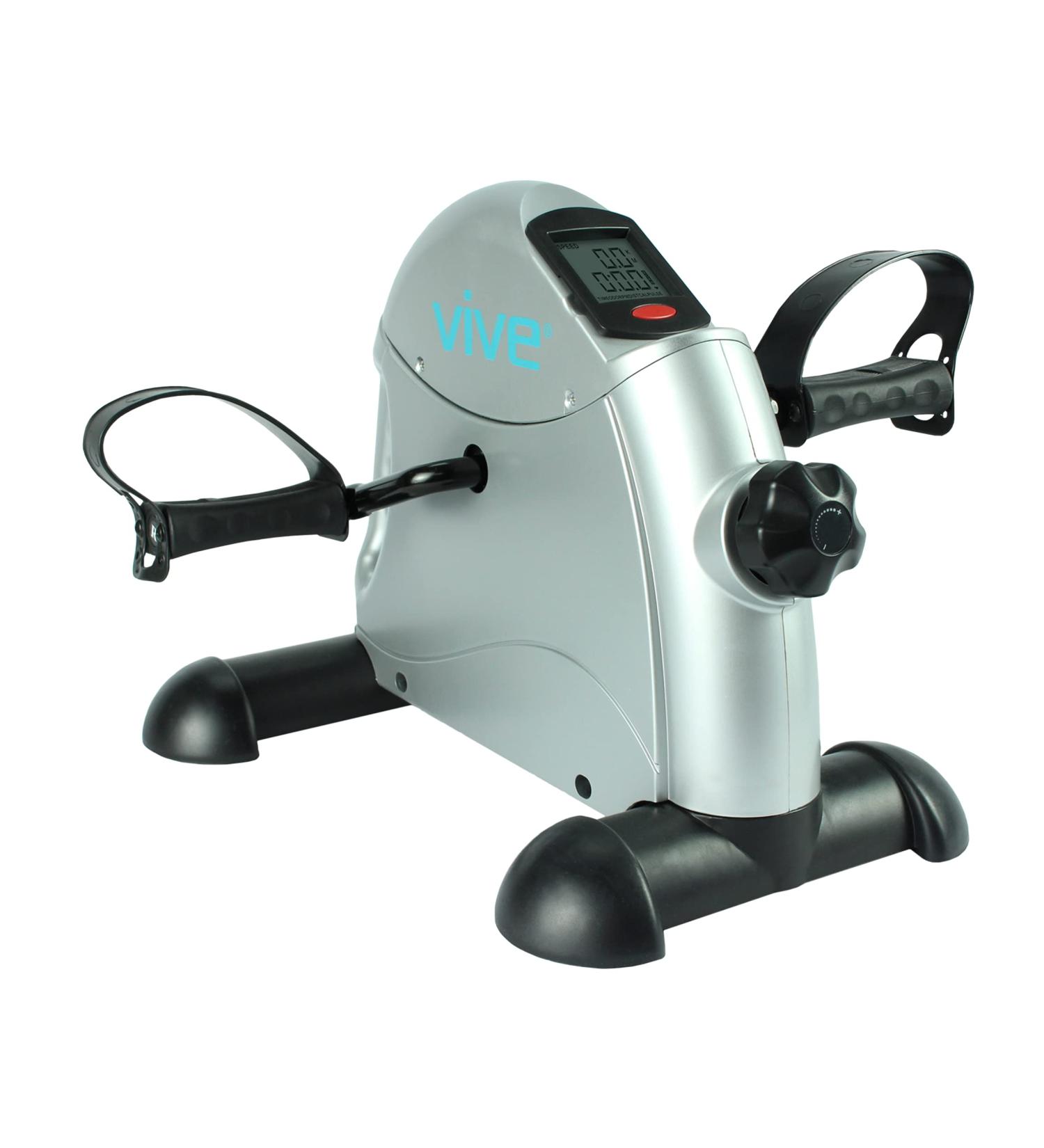 Vive Pedal Exerciser - Compact Stationary Leg Peddler for Office Desk - Low Impact Mini Cycle Bike for Arm or Foot - Portable Sitdown Recumbent Equipment - Buy Online on GoSupps.com
