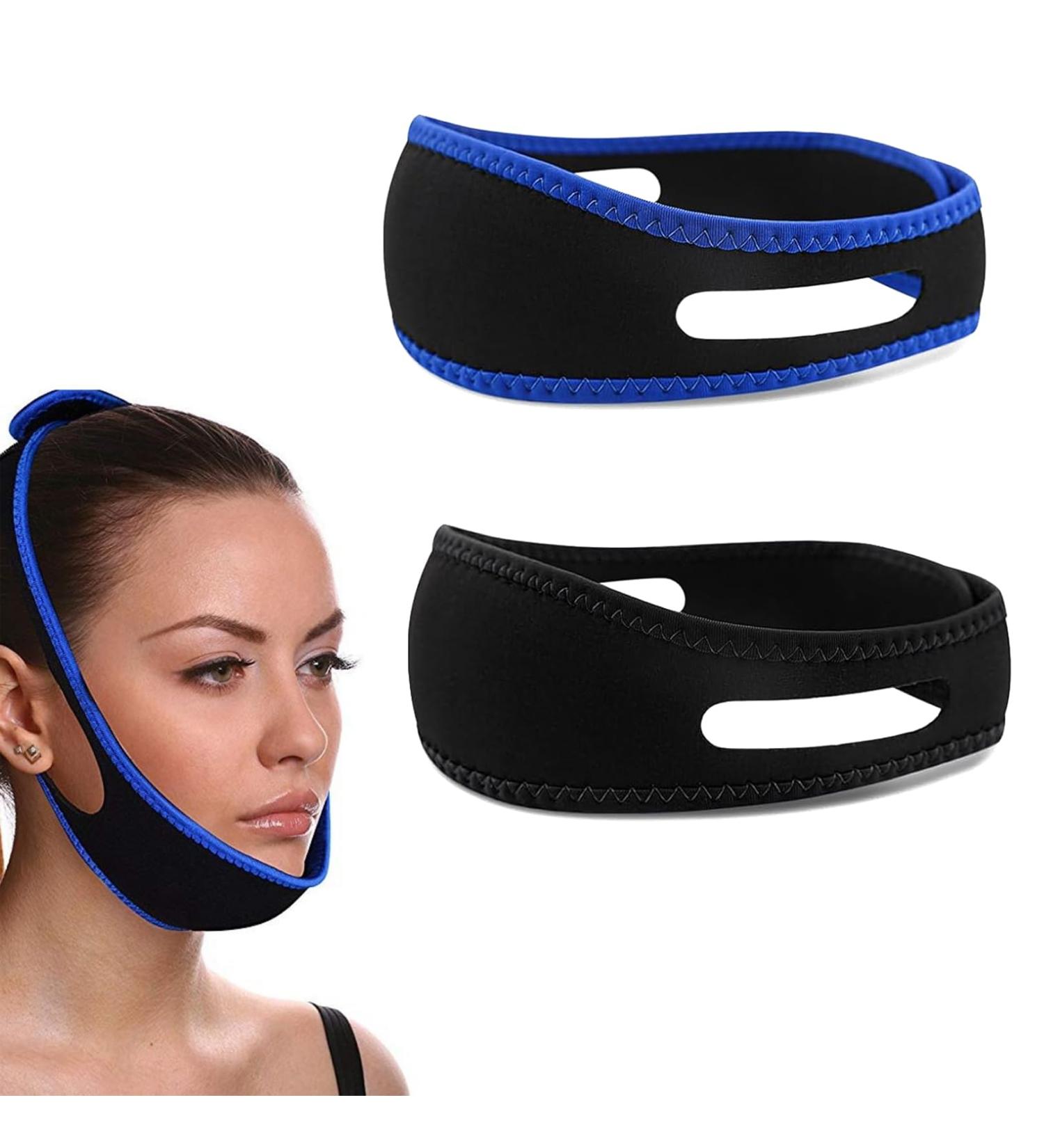 2pcs Adjustable Anti Snore Chin Strap - Stop Snoring Solution for Men and Women - Comfortable and Flexible Design for Enhanced Night Sleep - Buy Online on GoSupps.com