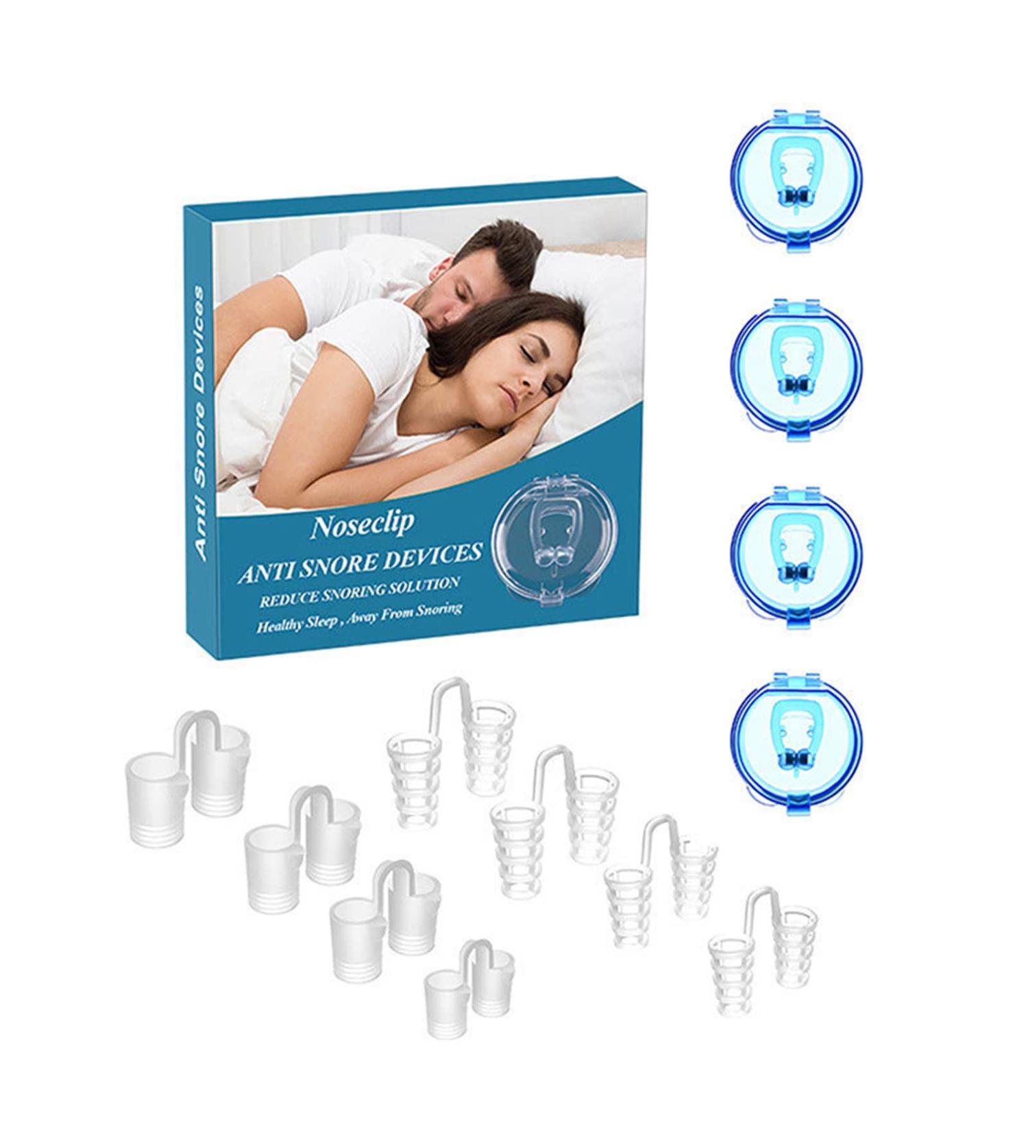 Snore Stopper Kit: 12 Pcs Anti-Snoring Nose Clips and Vents for Men and Women - Snoring Solution that Works - Buy Online on GoSupps.com