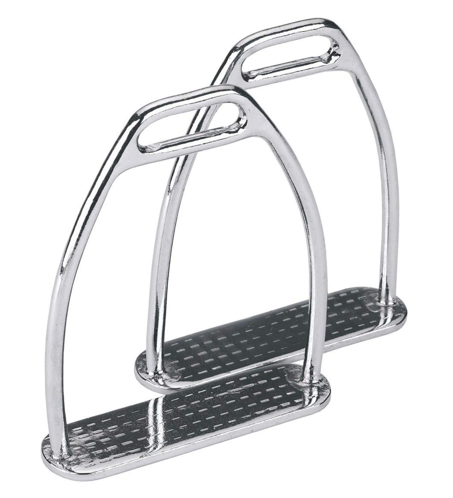 Kerbl 32634/1 High Grade Steel Stirrup - Silver 12 cm