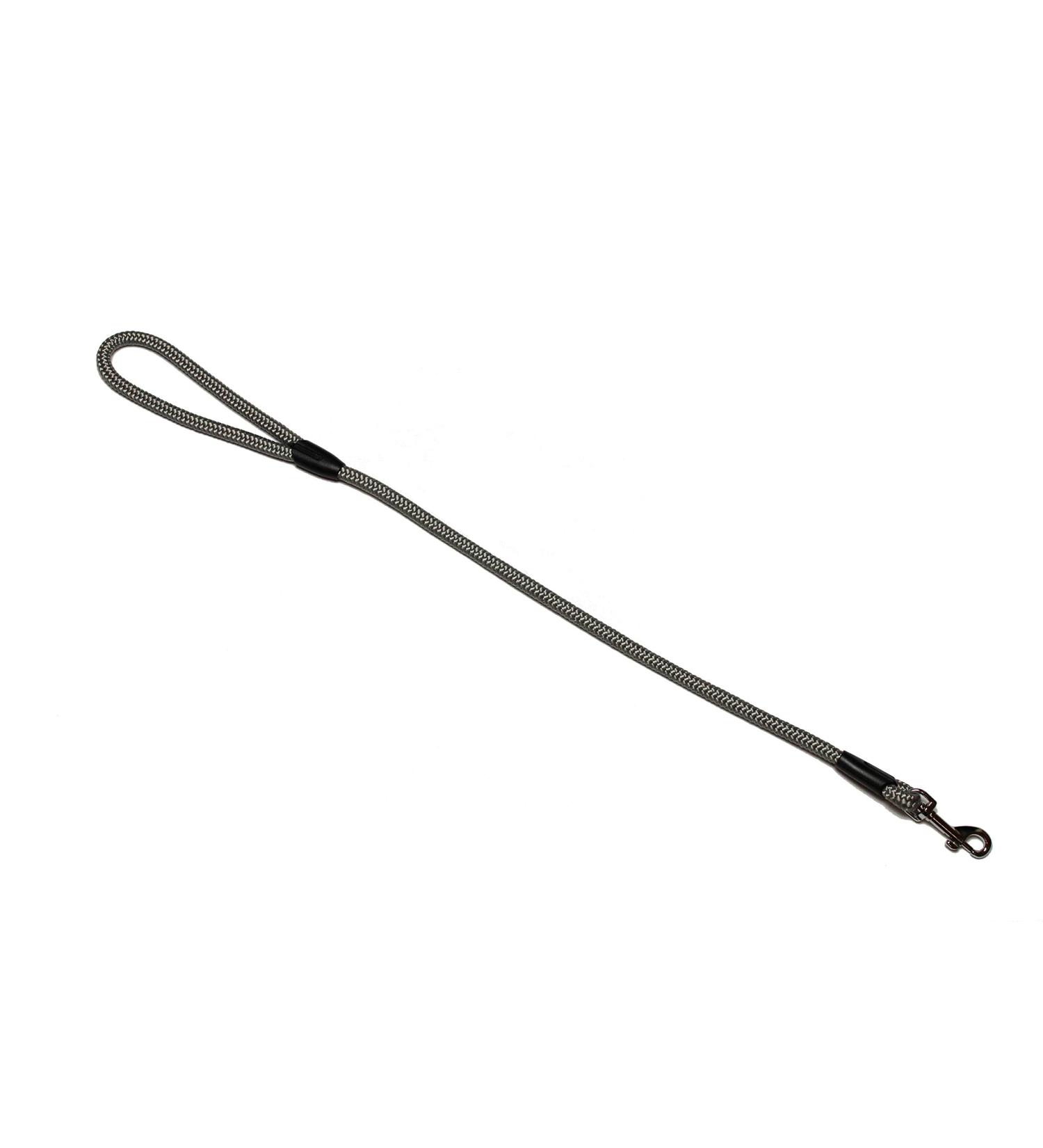 Leash - rope leash with hand loop Basic 10mm 27 colours 7 lengths (0.70 m dark grey) 0.70 m dark grey