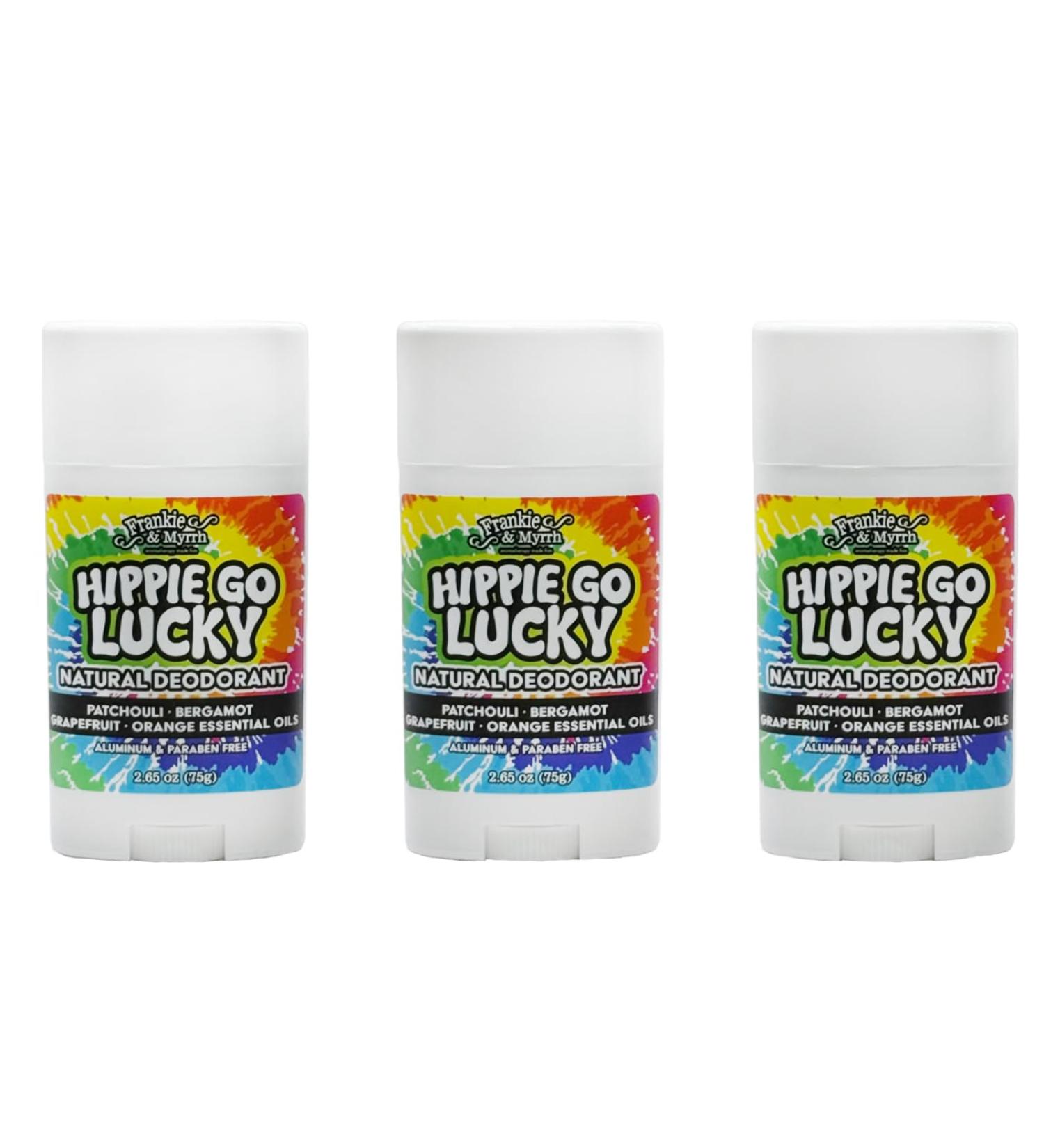Shop Frankie and Myrrh 3 Pack Hippie Go Lucky Natural Deodorant - Eco-Friendly Long-Lasting & International Shipping Available - Buy Online on GoSupps.com