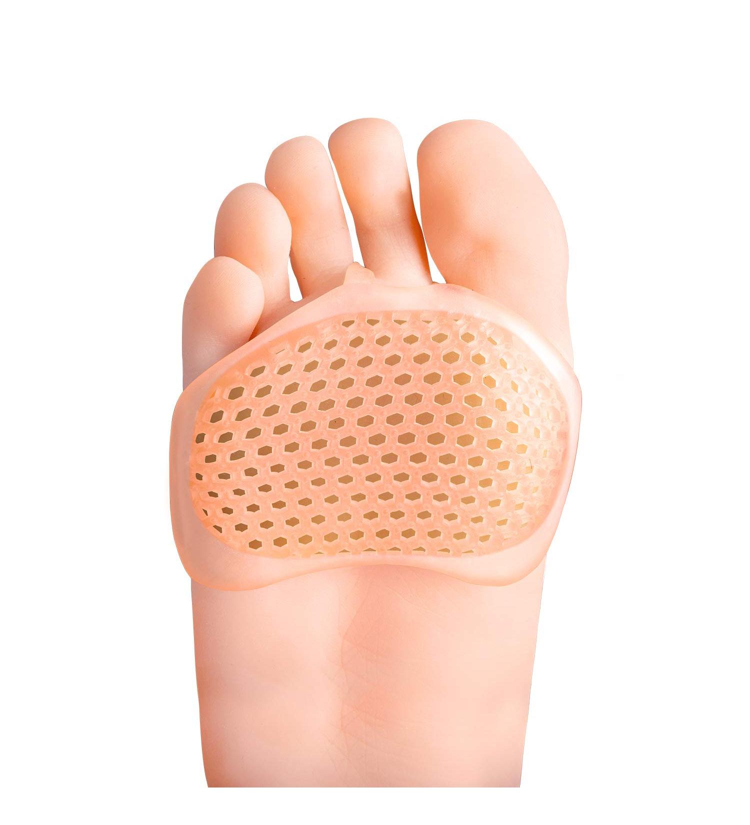 Buy Bukihome Silicone Foot Pads - 8 Piece Gel Cushions for Men & Women | Relief for Metatarsal Pain & Calluses | Comfortable Champagne Insoles - Buy Online on GoSupps.com