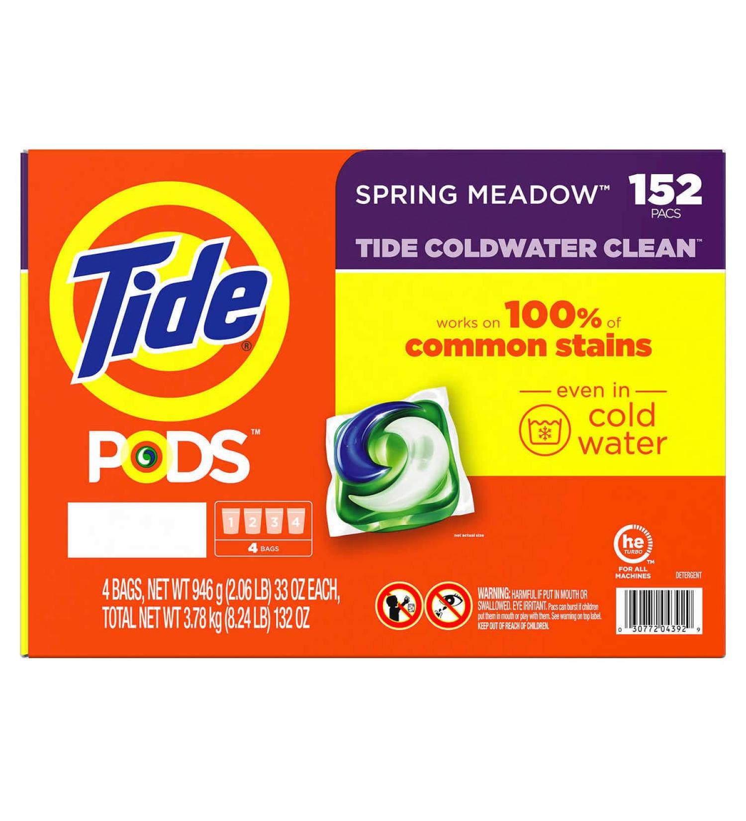 TIDE PODS Spring Meadow 152 Count - Powerful Detergent Pods for Brilliant Clean | Best International Shipping - Buy Online on GoSupps.com