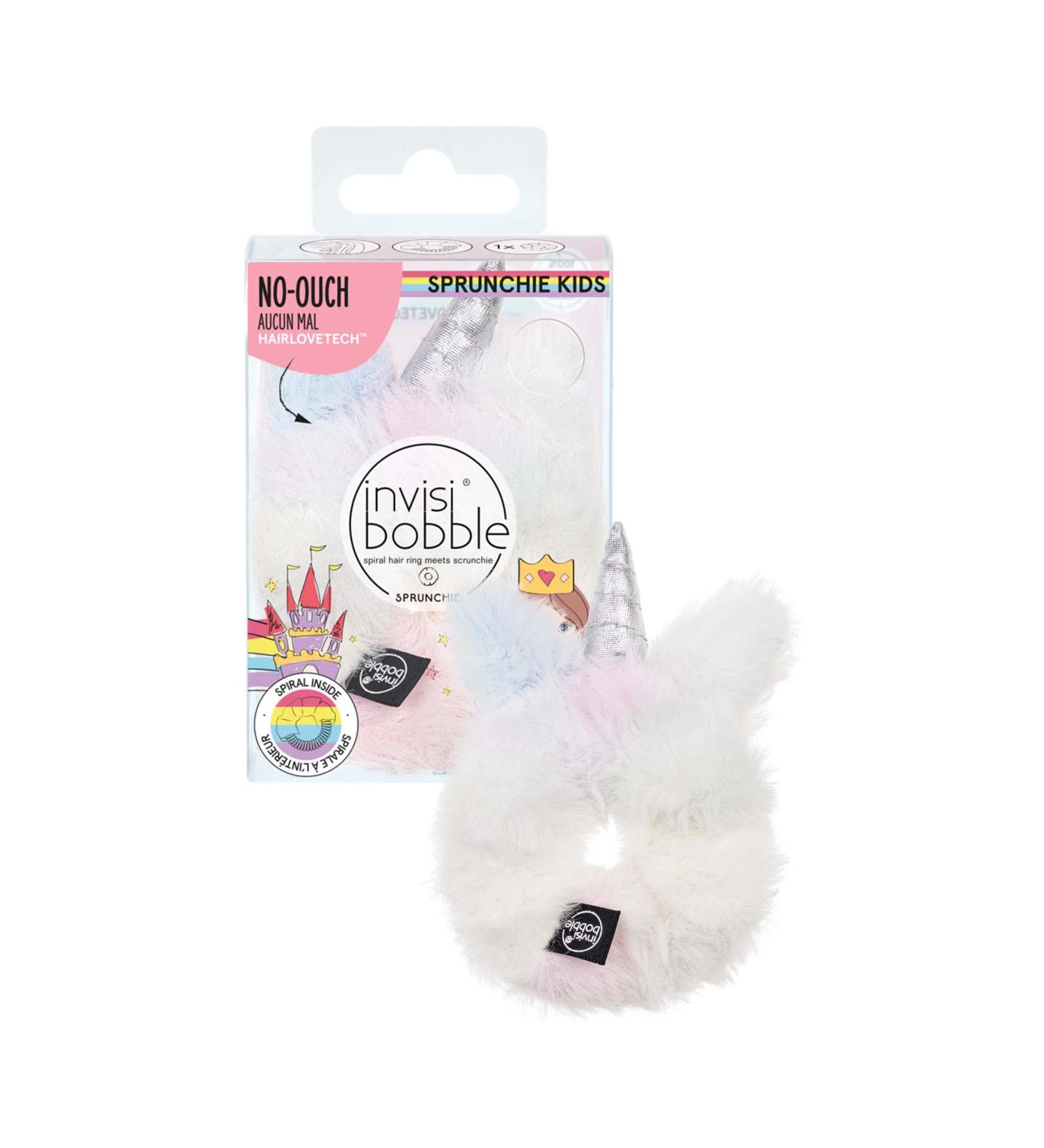 Invisibobble Kids Scrunchie Unicorn - Plush Hair Tie for Girls | Cute Fluffy Hair Accessories & Gifts - Buy Online on GoSupps.com