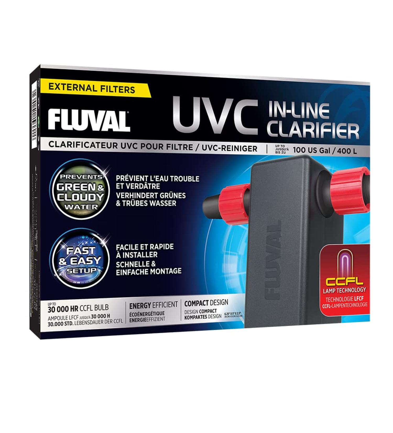 Fluval UVC Clarifier for Aquariums UVC Clarifier with CCFL Lamp Technology - Buy Online on GoSupps.com