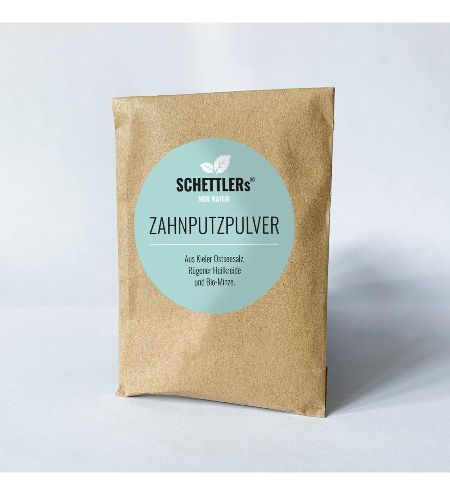 SCHETTLER's Toothpaste Powder - Natural Dental Care | 30g Kraft Refill Bag | Eco-Friendly Oral Hygiene - Buy Online on GoSupps.com