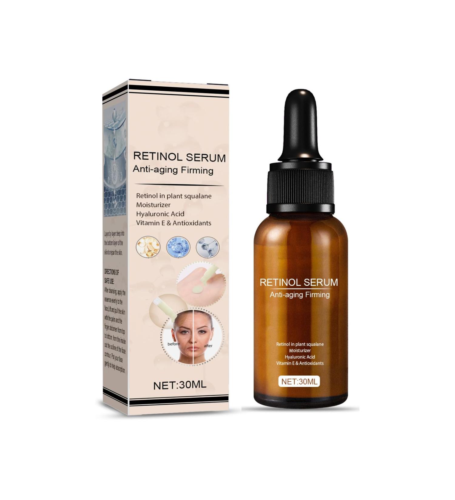 Retinol Facial Essence Gentle Moisturizing Replenishing Moisture Pore Minimizing Evening Skin Facial Serum 30ml - Buy Online on GoSupps.com