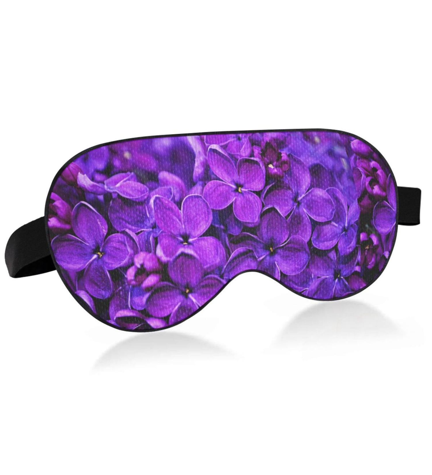 Haskirky Light Blocking Eye Mask for Adults - Adjustable & Comfortable for Travel, Yoga, Meditation - Spring Lilac Purple - Buy Online on GoSupps.com