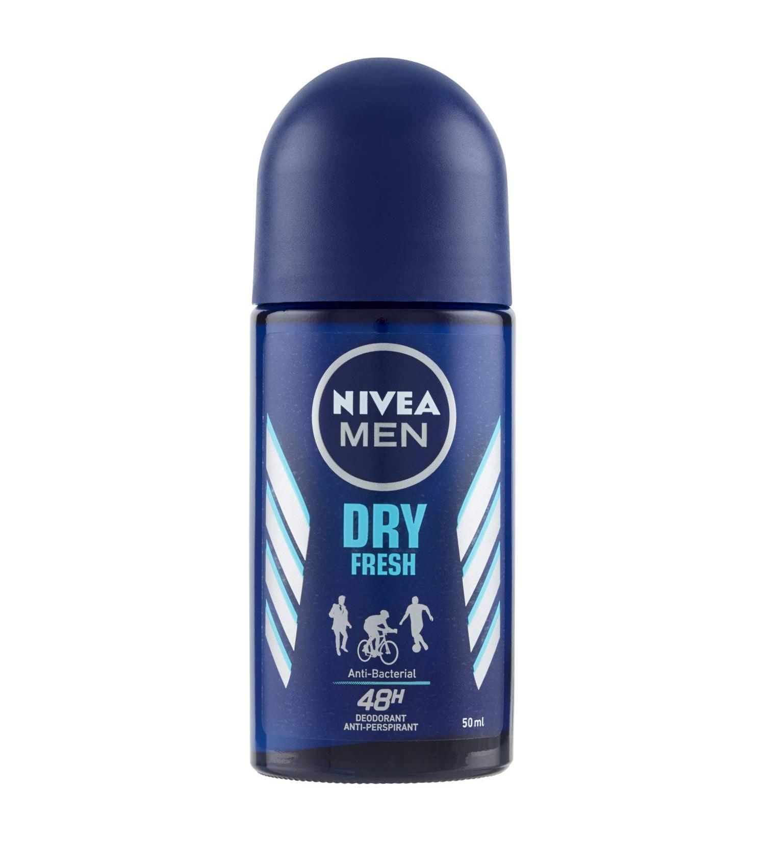 Buy Nivea Men Dry Fresh Roll-On Deodorant 1.69 Fl Oz - Long-Lasting Freshness | International Shipping Available - Buy Online on GoSupps.com