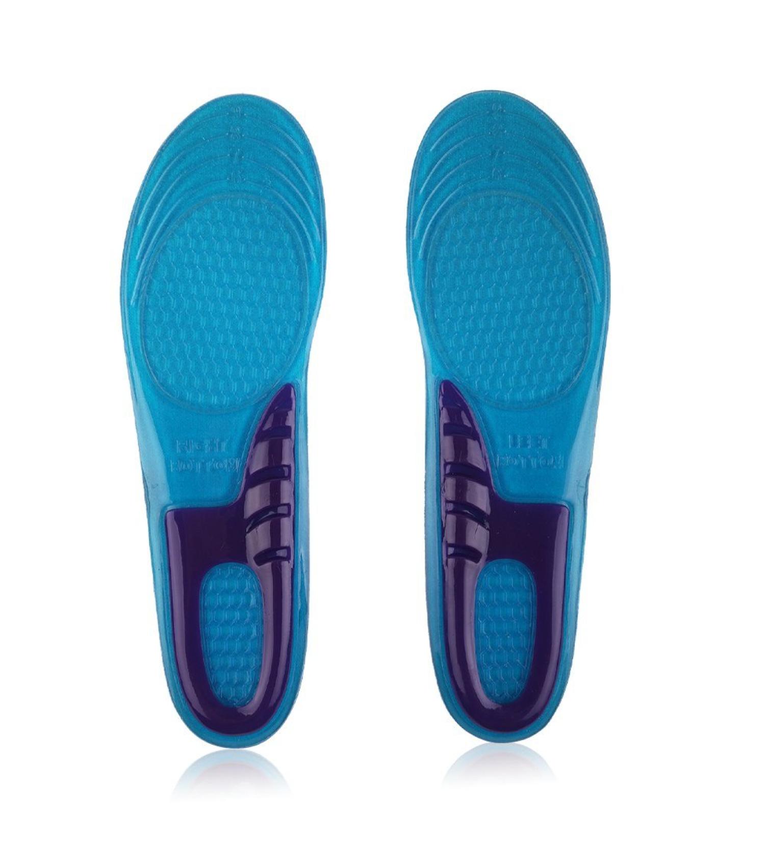 FOUNDATION Massaging Gel Insoles for Men - UK Size 8-12 | Arch Support & Pain Relief for Work Boots and Sport Shoes - Buy Online on GoSupps.com