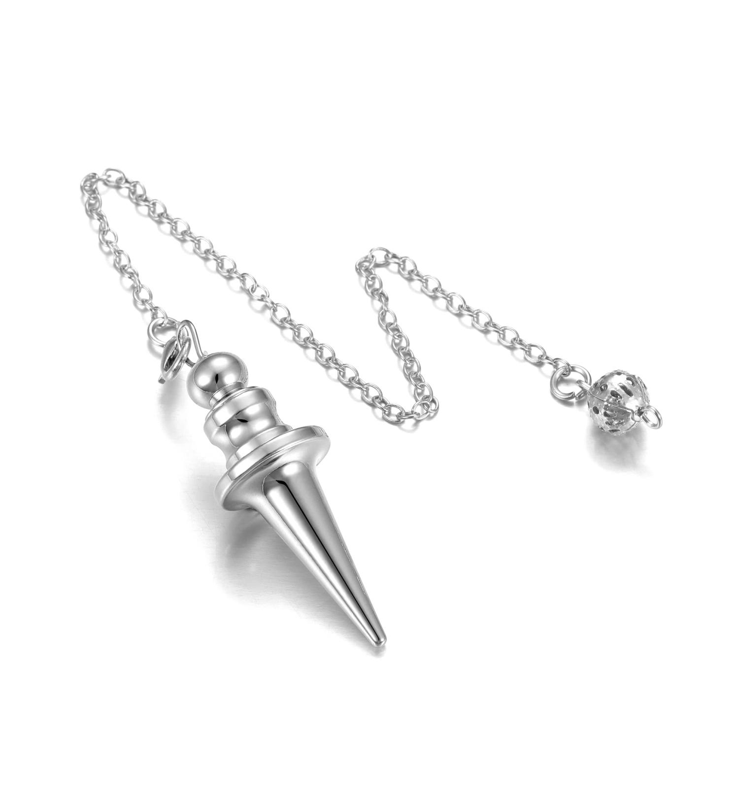 Jovivi Oracle Copper Pendulum with Chain | Radiesthesia Healing | Reiki Energy Therapy | Meditation Tool - Buy Online on GoSupps.com