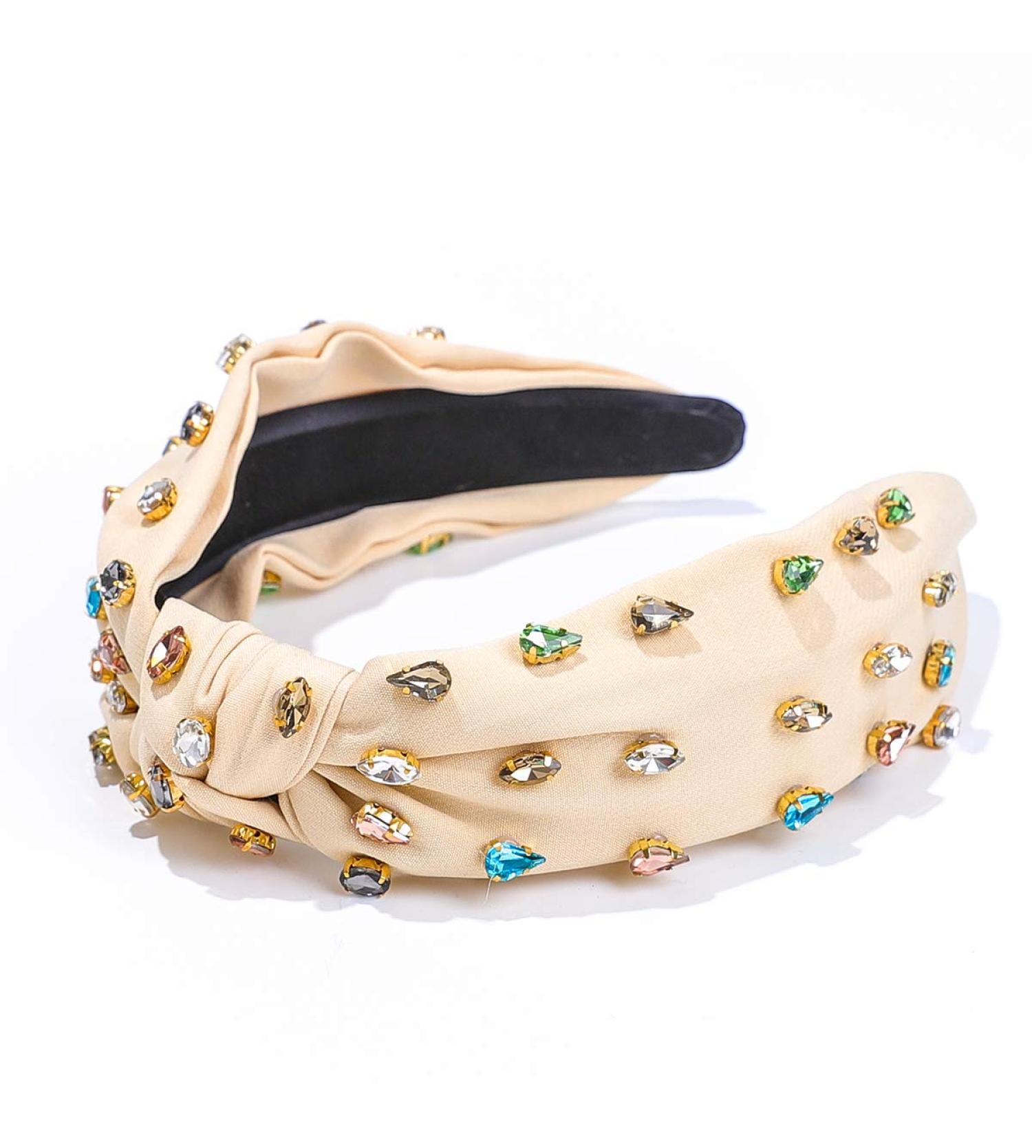 FEDANS Women's Bohemian Jeweled Knot Headband - Style 3 | Hair Accessory for Girls - Buy Online on GoSupps.com