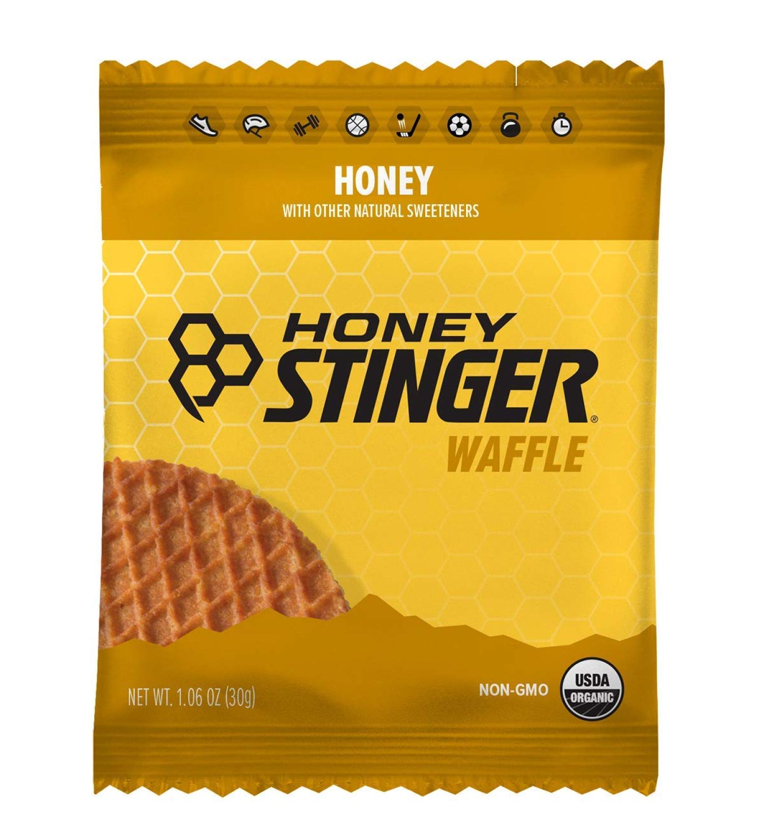 Honey Stinger Organic Honey Waffle | Energy Stroopwafel for Exercise Endurance | Sports Nutrition for Pre & Post Workout | Box of 16 Waffles - 16.96oz - Buy Online on GoSupps.com