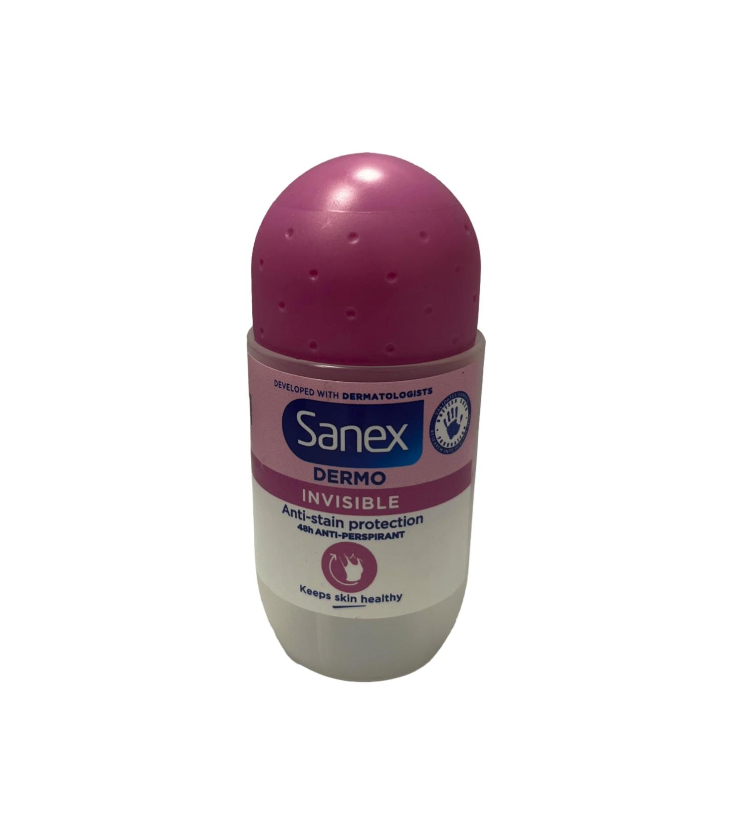  Sanex SANEX Dermo Invisible Roll-On Deodorant for Women to Keep Skin Healthy - 3 x 50ml - Buy Online on GoSupps.com