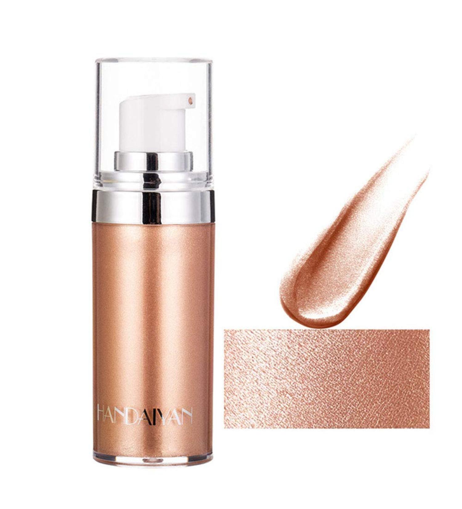 Rose Gold Luminizer Highlighter Cream Spray for Radiant Face and Body Glow - Buy Online on GoSupps.com