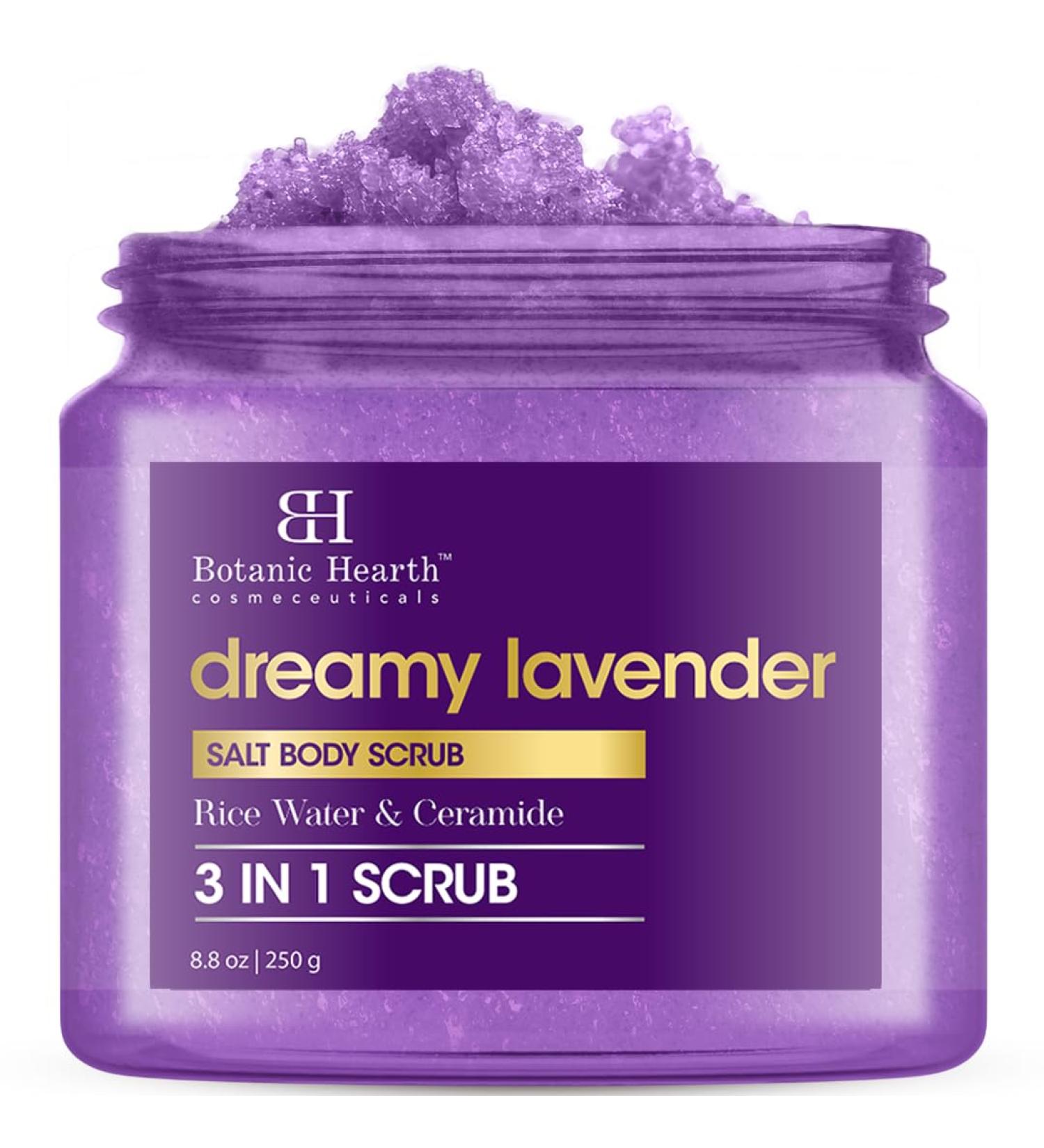 Botanic Hearth Dreamy Lavender Body Scrub 8.8 Fl Oz | Gently Exfoliates And Moisturizes Skin Infused With Natural Lavender Oil And Essential Nutrients For Smooth And Radiant Skin Lavender 8.8 Fl Oz (Pack of 1) - Buy Online on GoSupps.com