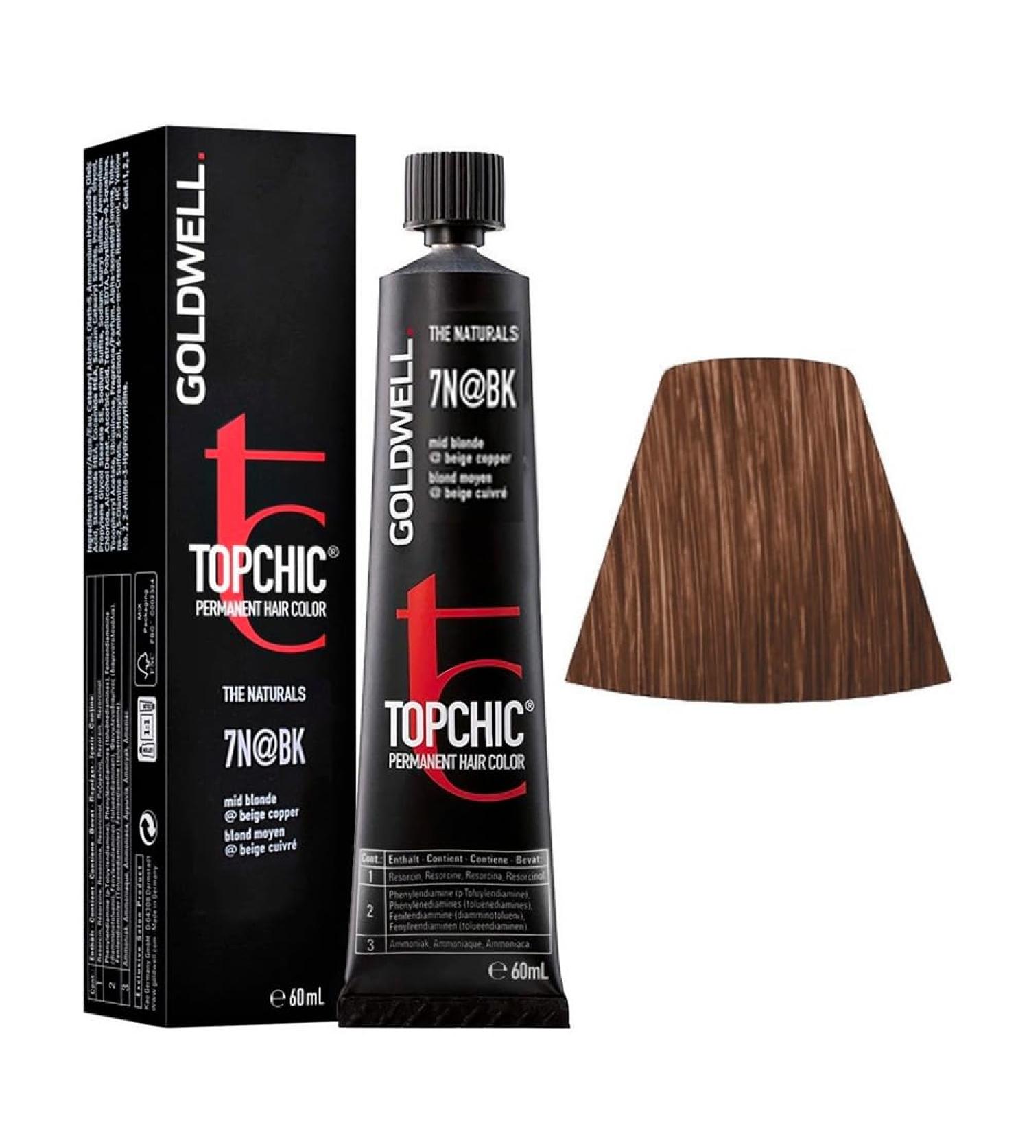 GOLDWELL Topchic 7N BK Mid Blonde Beige Copper tb 60ml