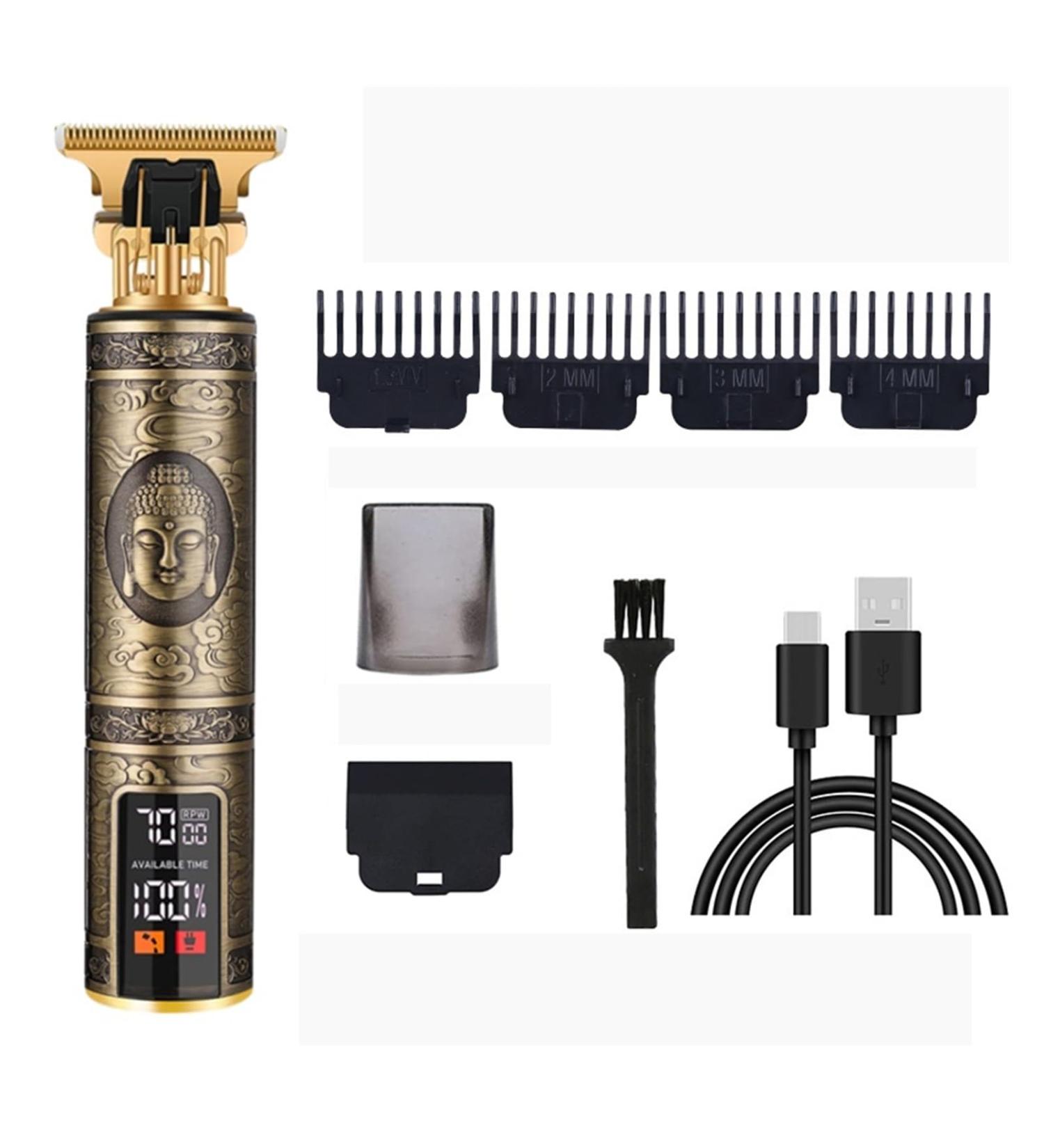 Buy Upgraded Electric Barber Razors T9 with LCD Display - Retro Oil Head Carving | International Shipping Available - Buy Online on GoSupps.com