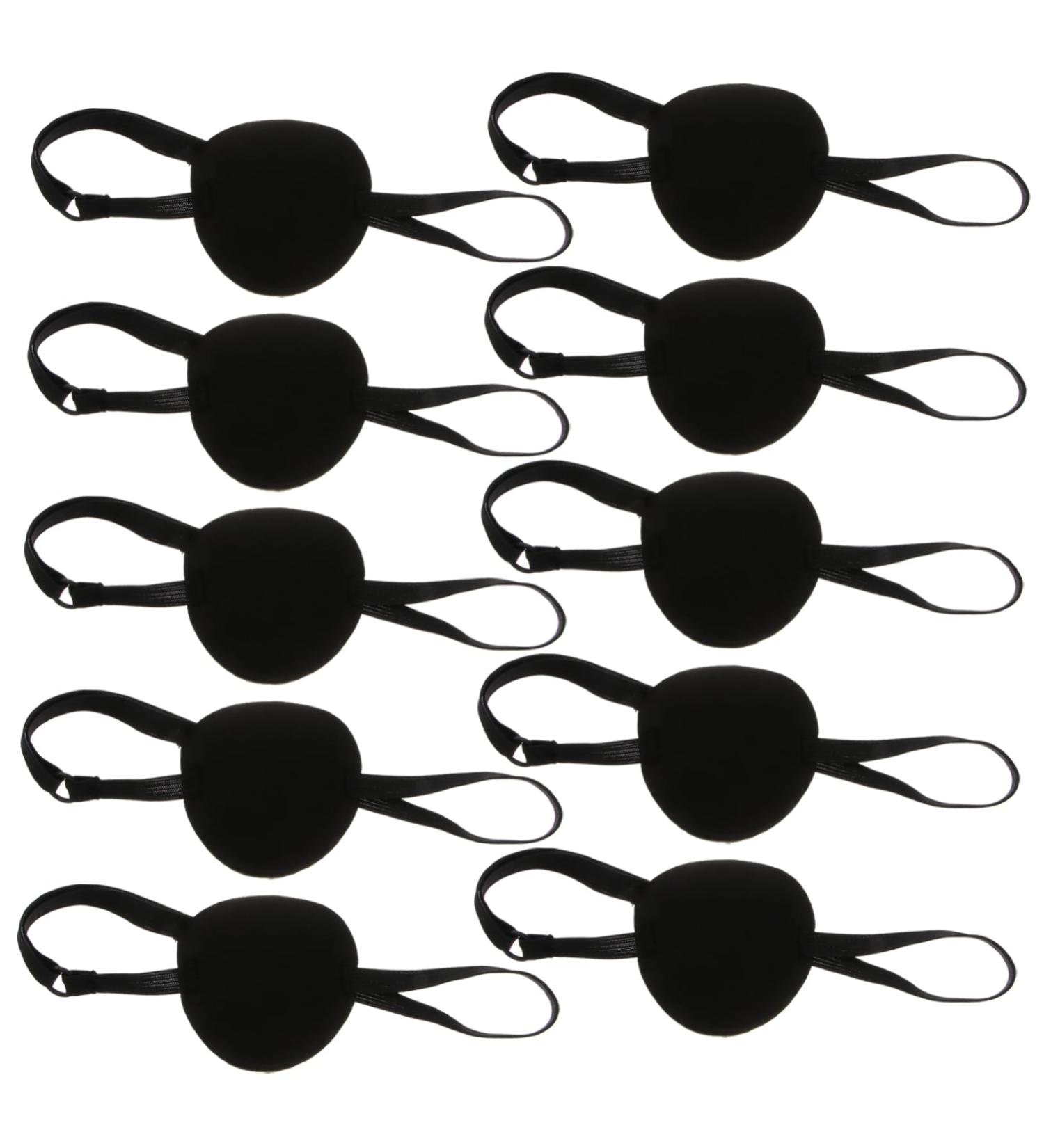 COOLHIYA 10pcs Eye Patch Adjustable Single Eye Covers Blindfolds for Adults Blindfolds for - Buy Online on GoSupps.com