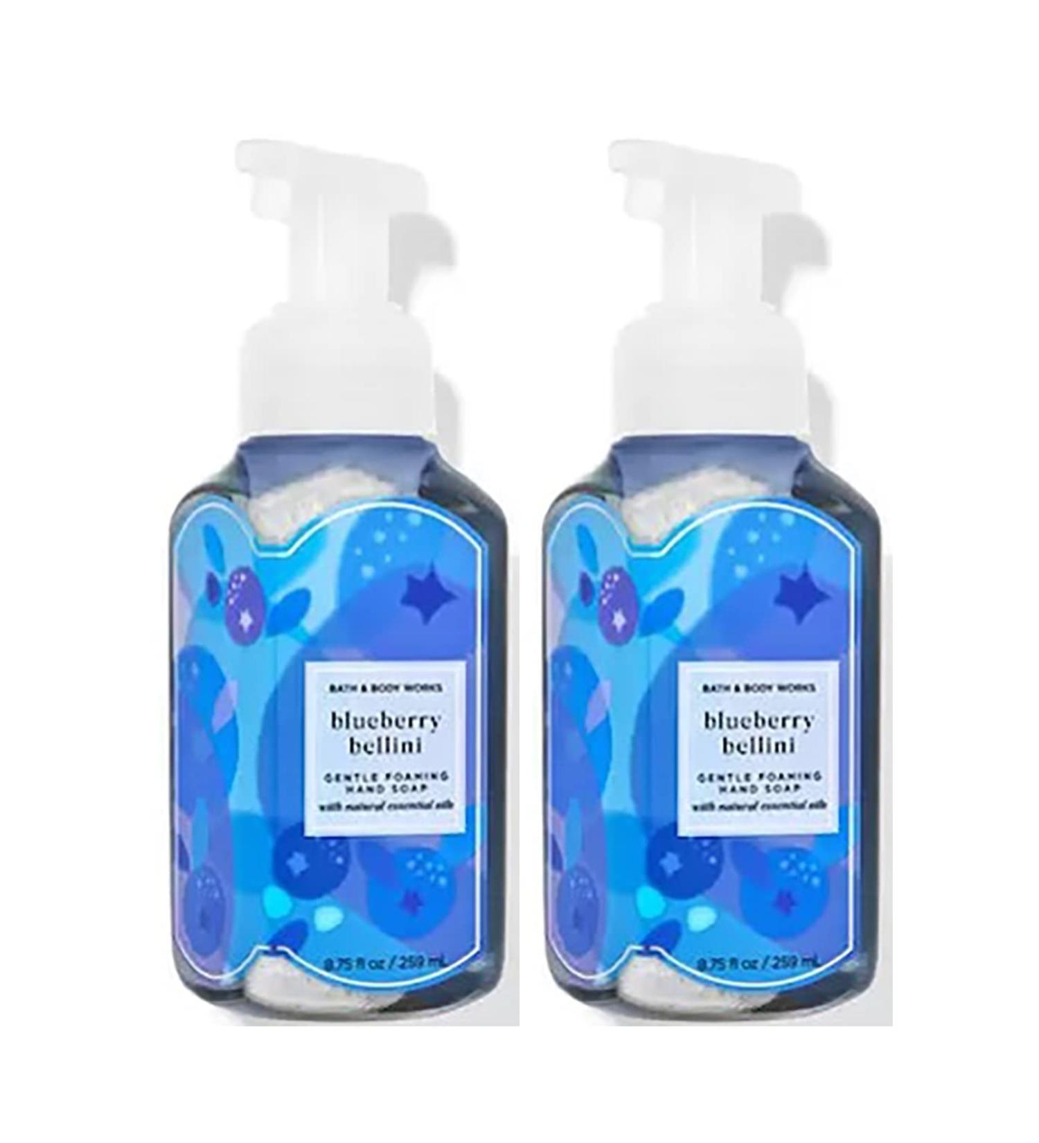 Bath & Body Works Blueberry Bellini Gentle Foaming Hand Soap 8.75 Ounce 2-Pack (Blueberry Bellini) Blueberry Bellini 8.75 Ounce