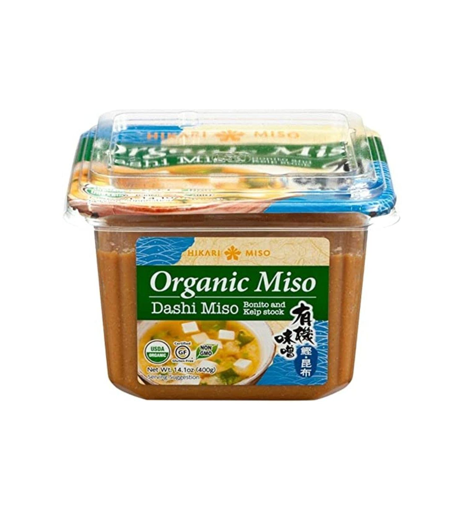 Hikari Organic Dashi Miso Paste, Bonito and Kelp Stock, 14.1 oz