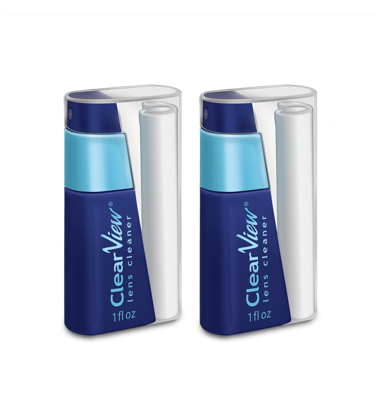 Clear View Lens Cleaner Kit - Travel Size Refillable Lens Cleaner & Microfiber Cloth for All Lenses - Compact & Portable - Best Lens Cleaning Solution - Buy Online on GoSupps.com