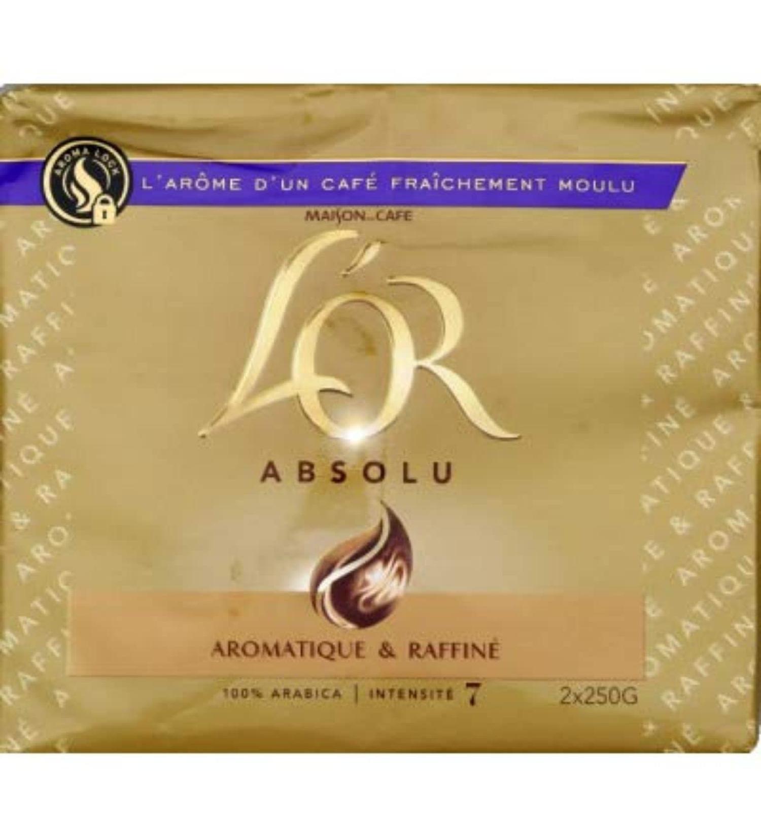 L'Or Absolute Ground Coffee 2X250gr - Pack of 2x250g