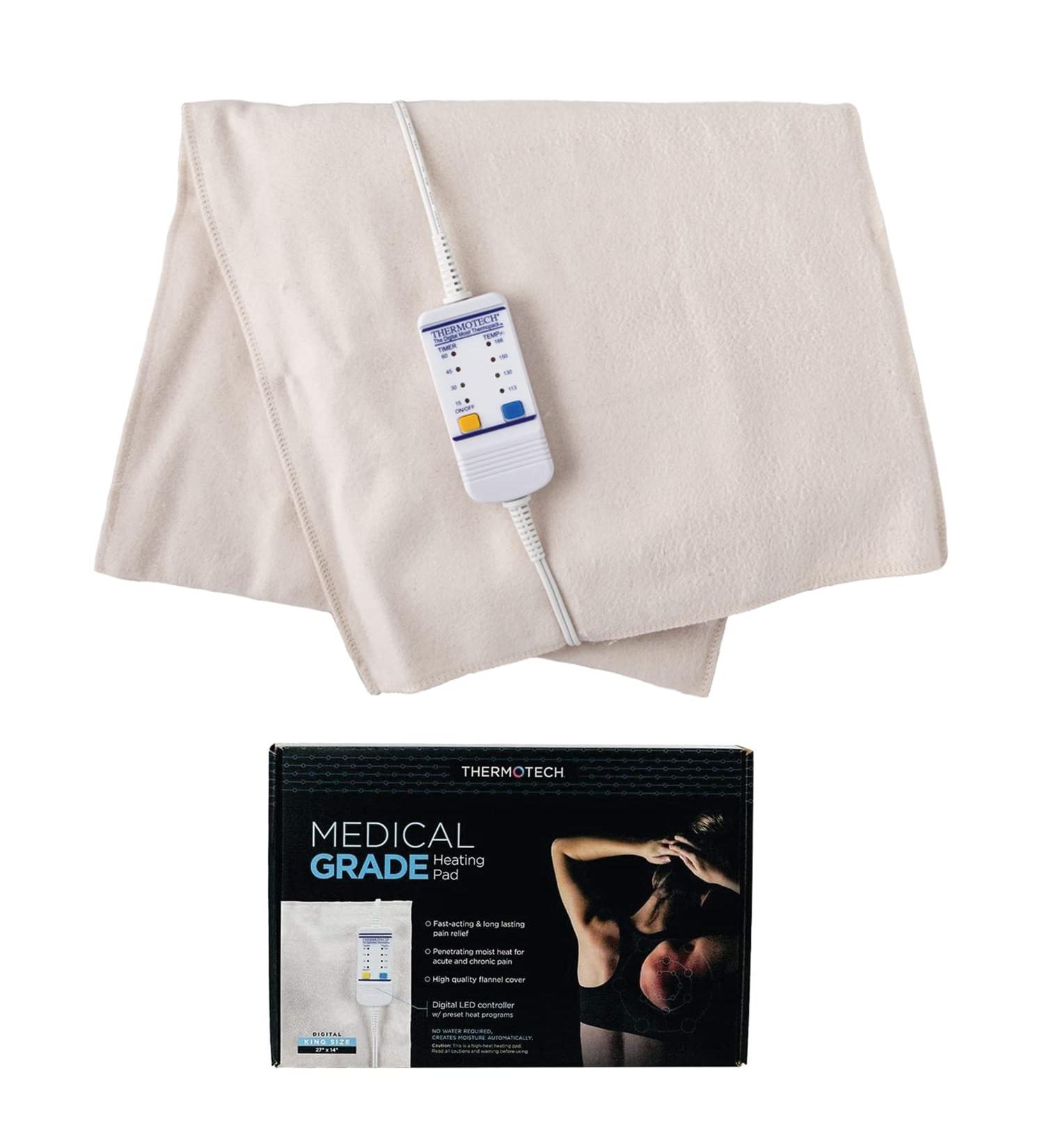 Thermotech Automatic Digital Moist Heating Pad - Beige, King Size 27 X 14 - 1 Count - Buy Online on GoSupps.com