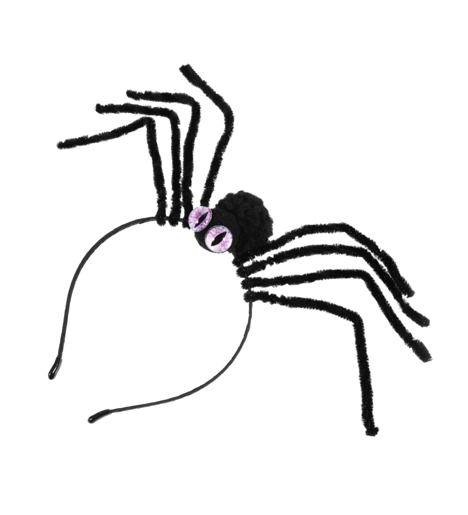 MAGICLULU Spider Headband Black Tiara Festival Headpiece Goth Headbands Unique Hair Decor Spider Headpiece Hair Accessories Ladies Headbands Polyester Make up Apparel Purple 30X23CM Purple - Buy Online on GoSupps.com