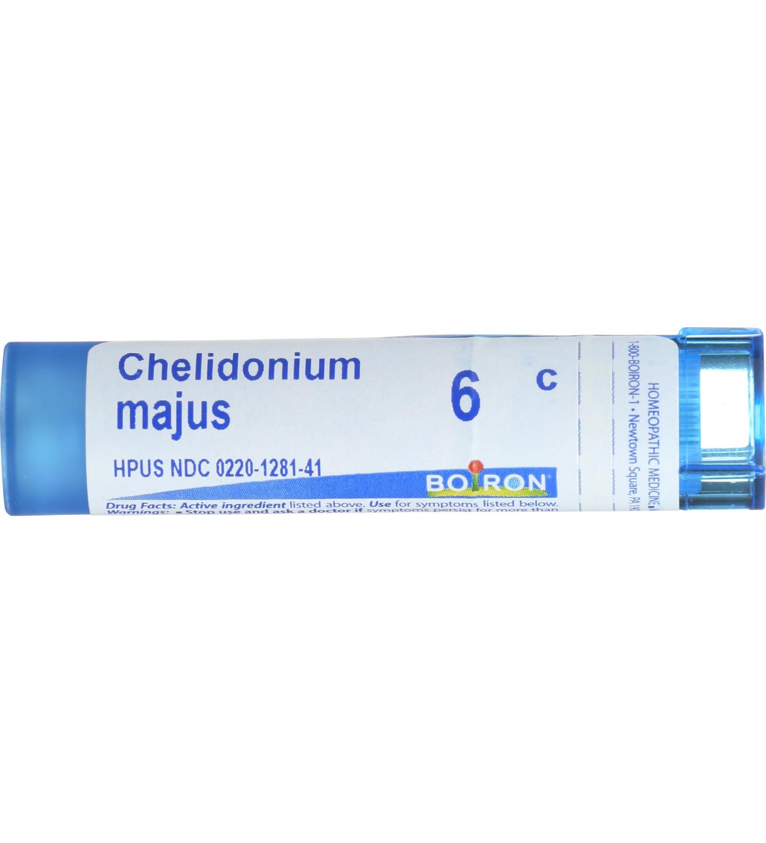 BOIRON Chelidonium Majus 6 C - 80 CT | Homeopathic Remedy for Liver Support | Fast International Shipping - Buy Online on GoSupps.com