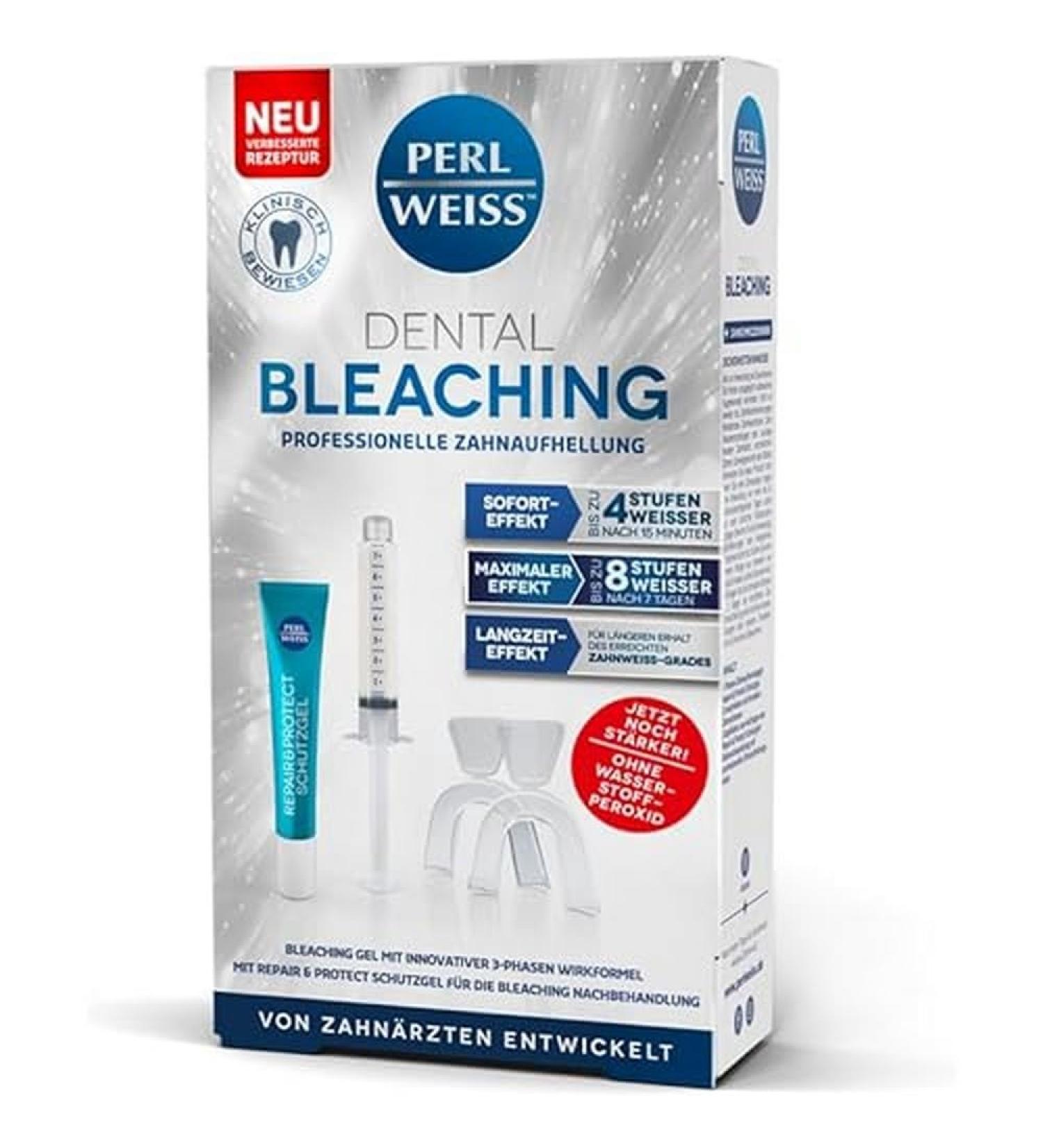 Perlweiss Dental Bleaching - Whiter Teeth Instantly | Innovative 2x10ml Formula for Effective Teeth Whitening - Buy Online on GoSupps.com