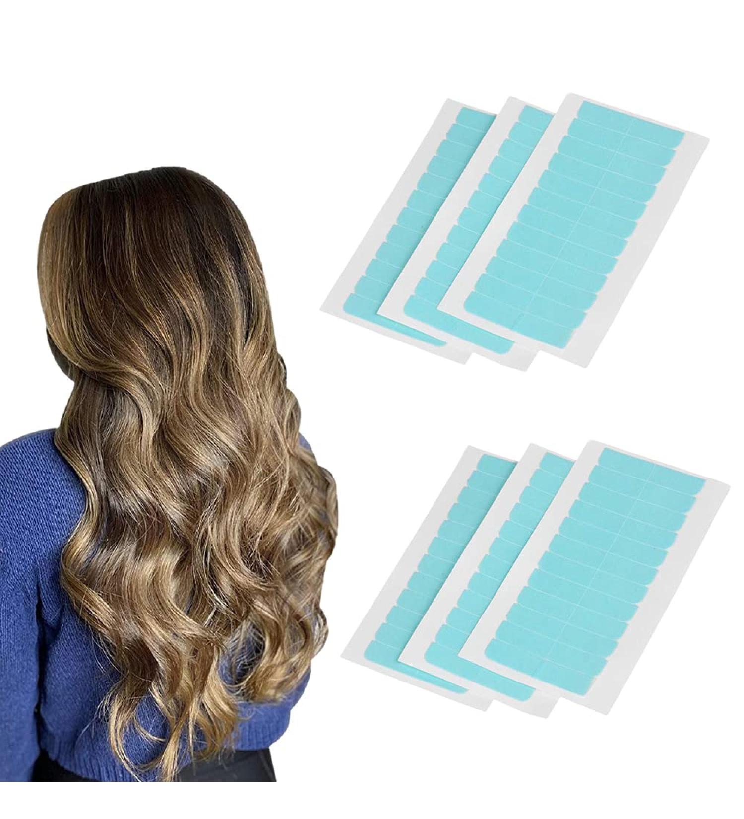 Hair Extension Tape Tabs - 120 PCS Double Sided Adhesive for Water Proof Extensions - 4cm*0.8cm - Buy Online on GoSupps.com