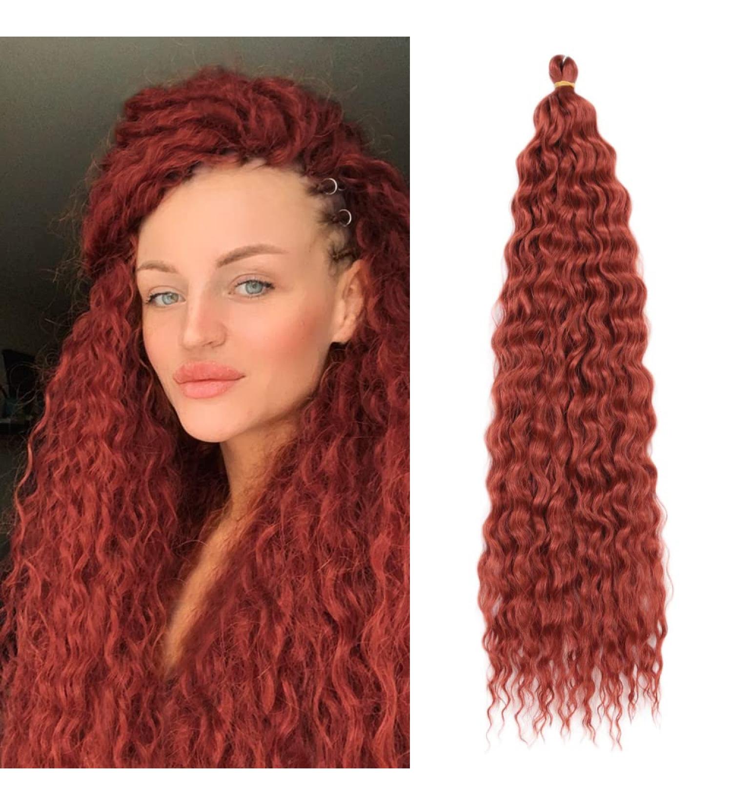 22-Inch Deep Twist Crochet Hair - 3 Pack Ocean Wave Curly Bohemian Braids | Synthetic Hair Extensions for Women & Girls - 350# - Buy Online on GoSupps.com