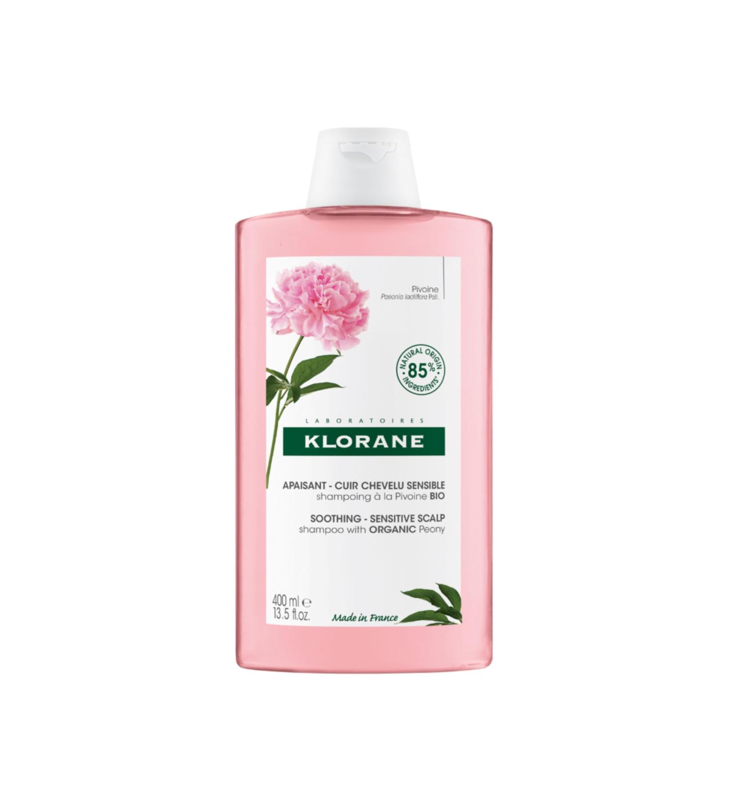 Klorane - Shampoo With Organic Peony - Soothing - Sensitive Scalp - 400ml - Buy Online on GoSupps.com