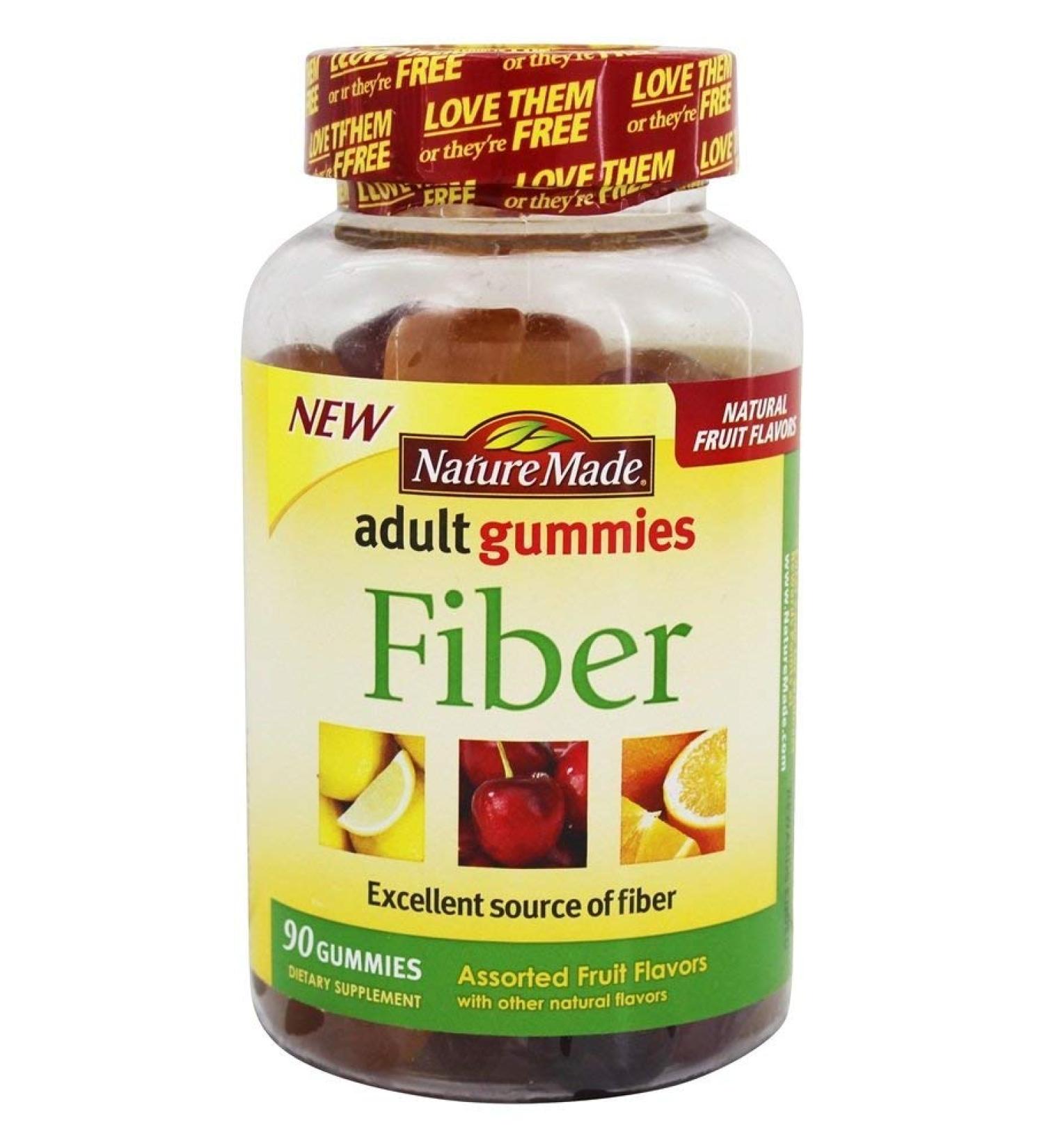Nature Made Adult Gummies Fiber Assorted Fruit - 90 Gummies