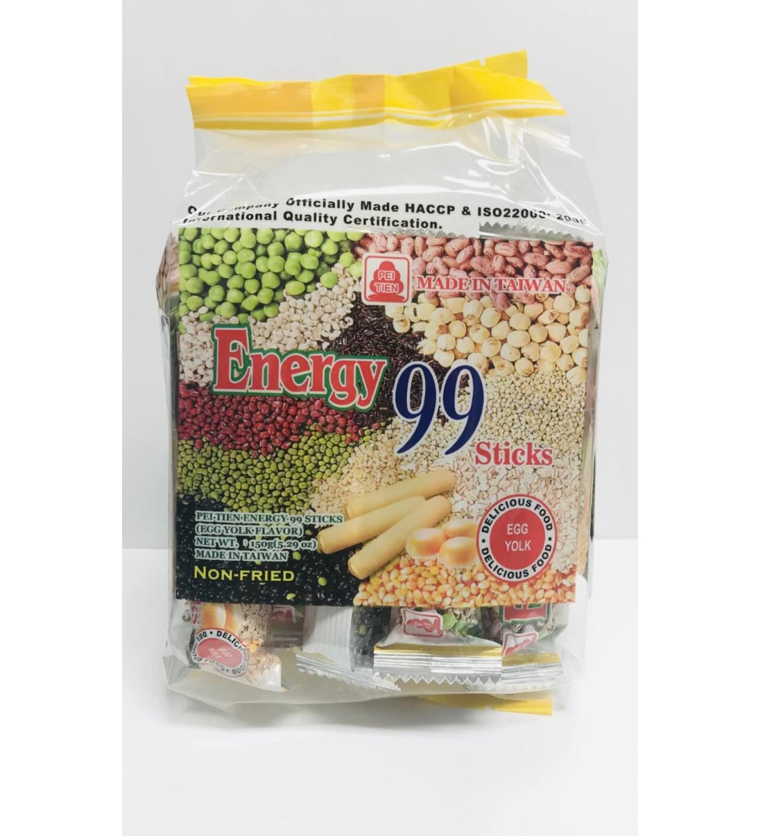 Pei Tien Energy 99 Sticks Egg Yolk Flavor Net Wt. 150g (5.29oz)