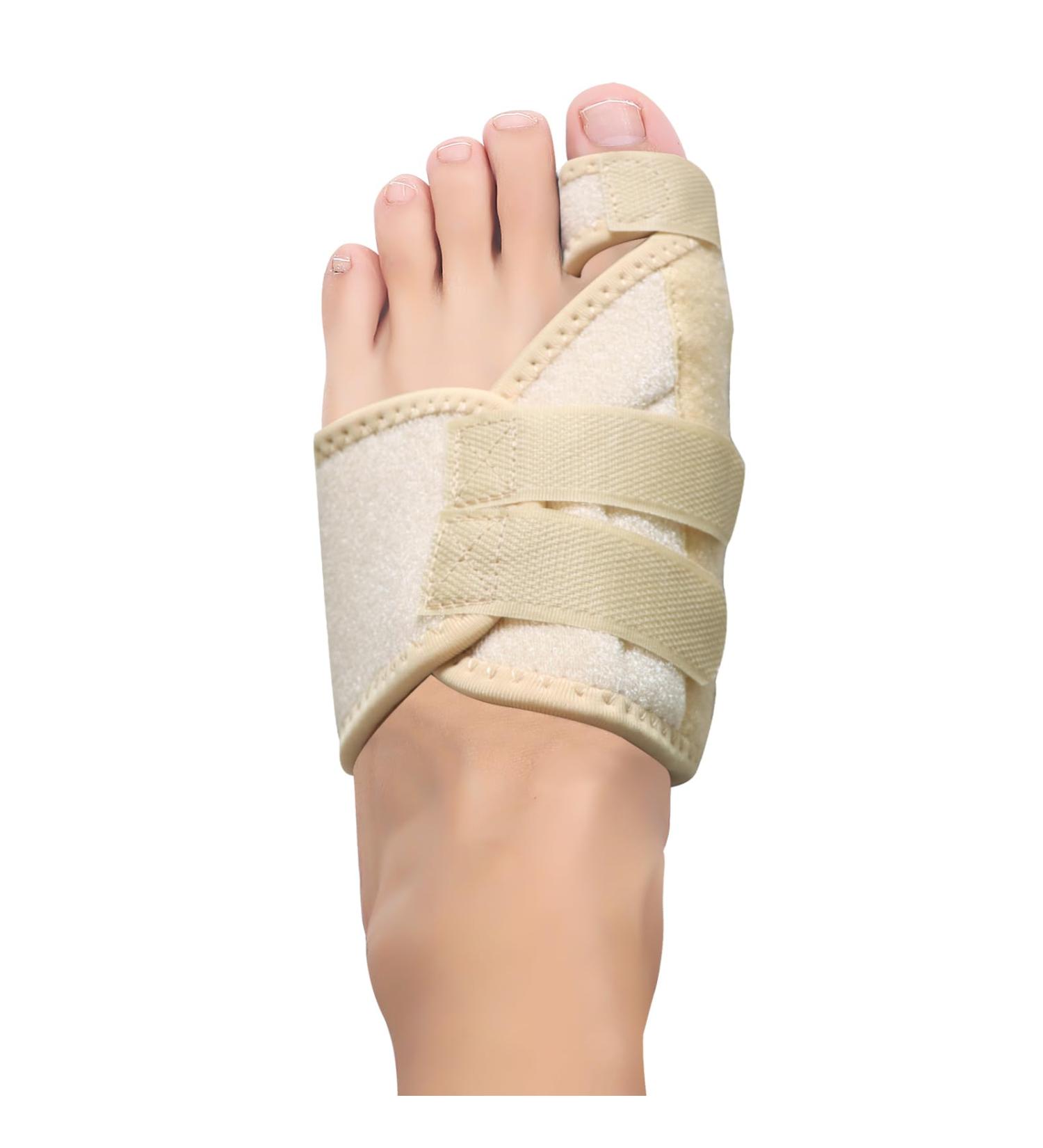 Hallux Valgus Correction Rail - Relief for Toe Pain & Alignment | Beige Left Bandage for Men & Women - Buy Online on GoSupps.com