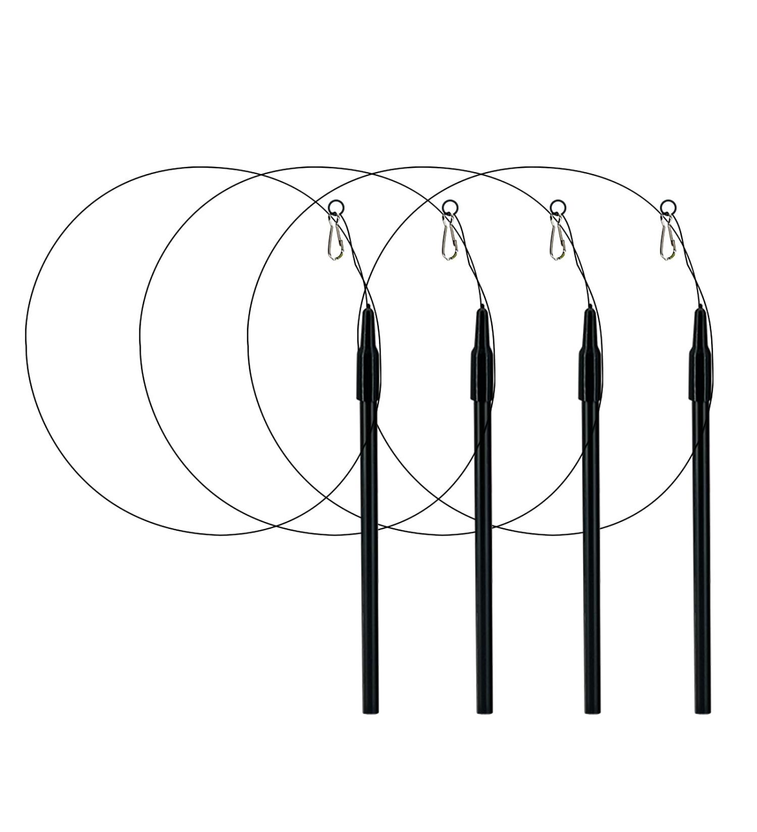 ROSAUI 4-Piece Cat Fishing Rod Set | Indoor Kitten Accessories | Best Toys for Cats - Buy Online on GoSupps.com