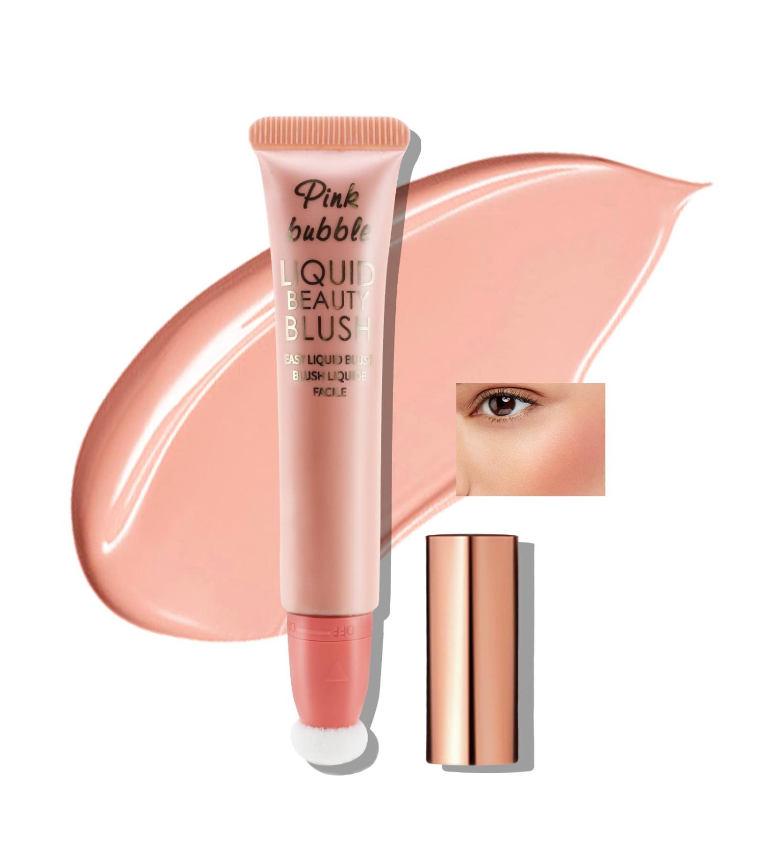Boobeen Matte Liquid Blush - Blendable Face Blush with Cushion Applicator | Soft Cream Blush for Cheeks | Natural Looking 01 - Buy Online on GoSupps.com