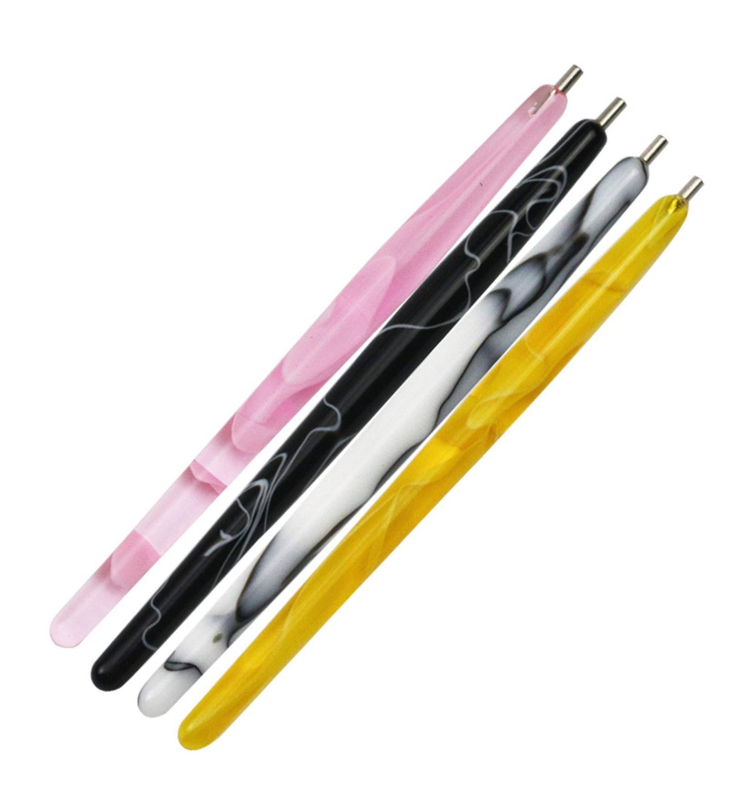 4-Piece Nail Art Brush Pen Set | 3D Embossing Tools for Perfect Manicures - International Shipping Available - Buy Online on GoSupps.com